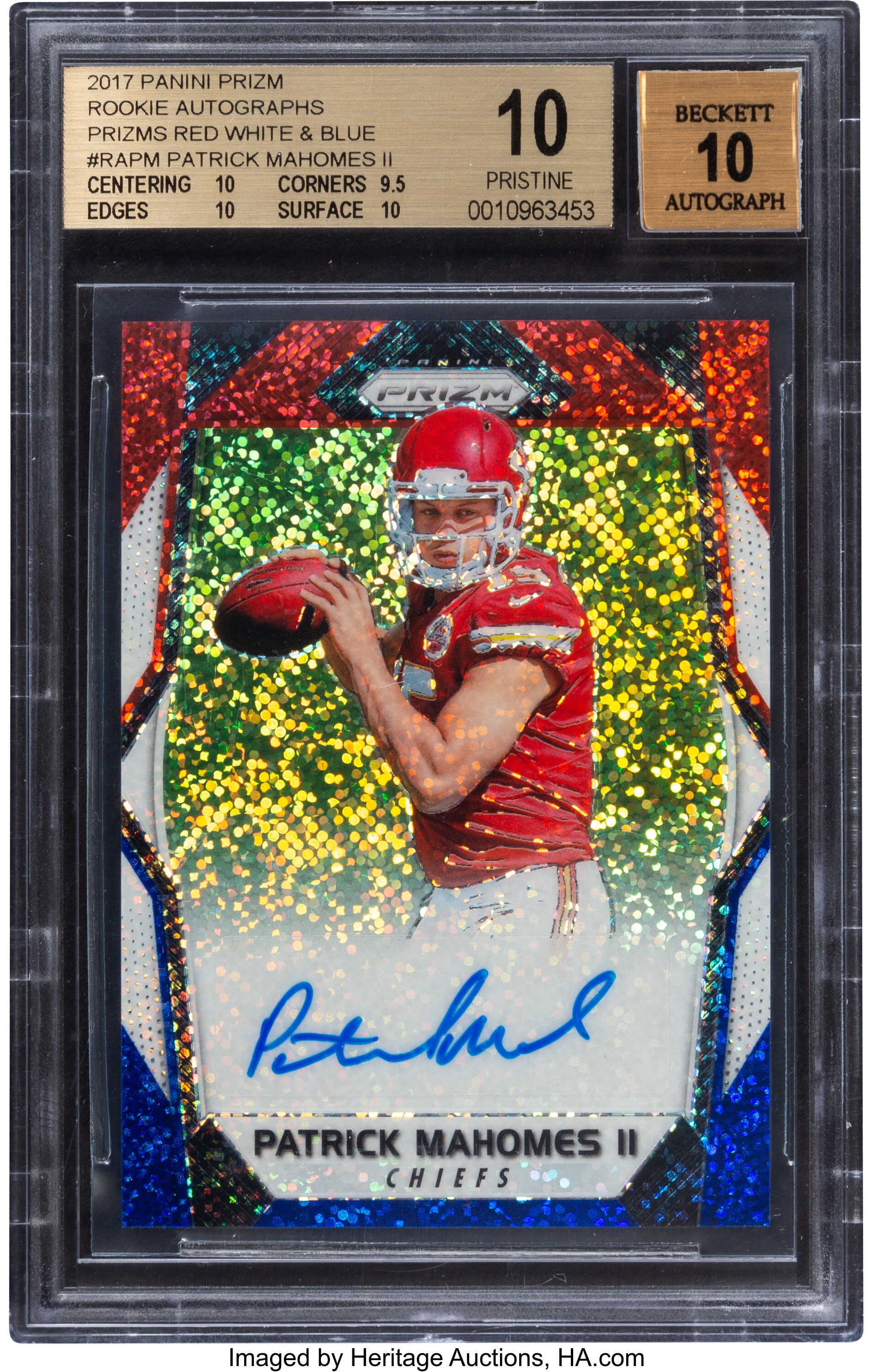 Pat Mahomes Autographed Card