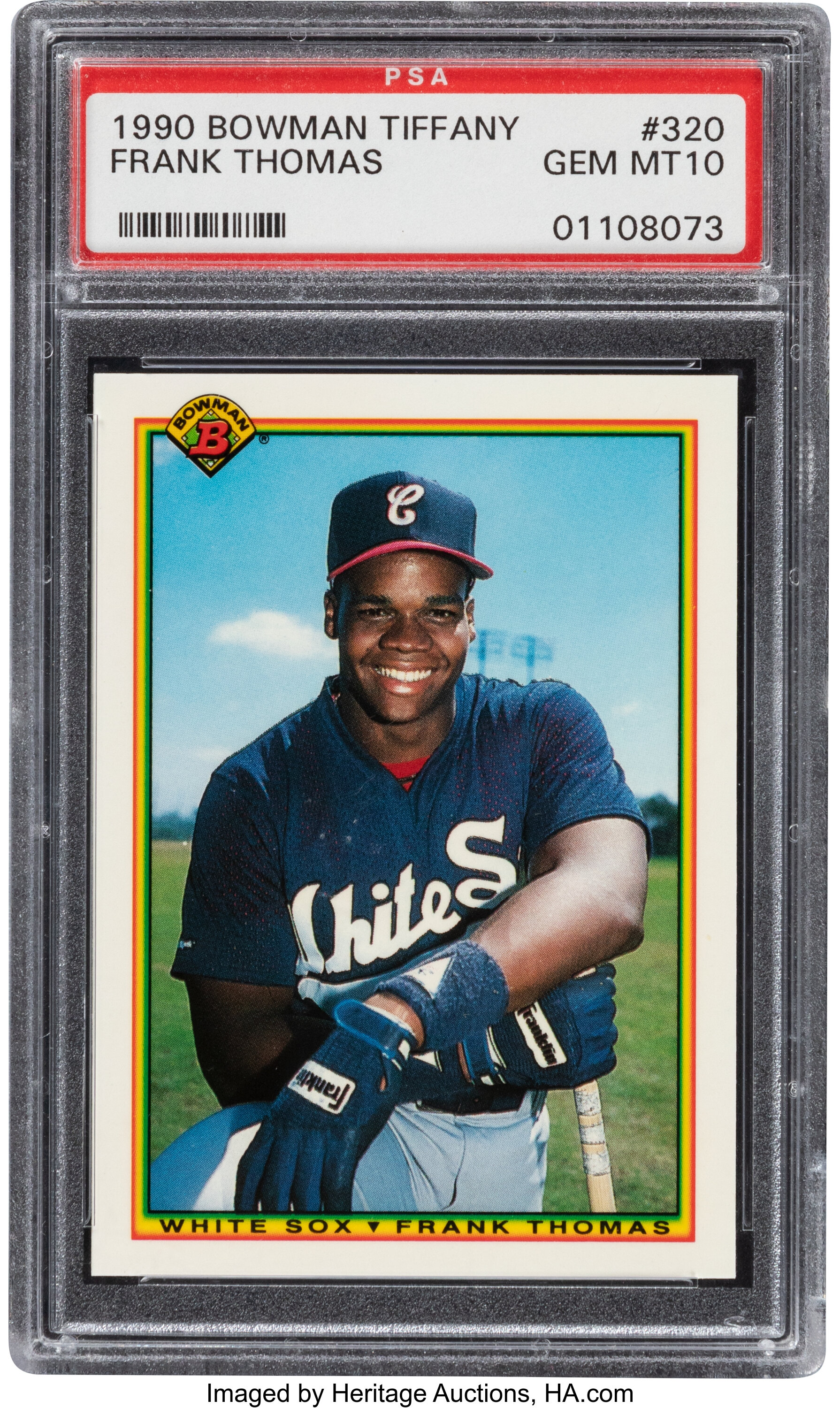 1990 Topps Frank Thomas (No Name On Front) #414 SGC 86 NM+ 7.5