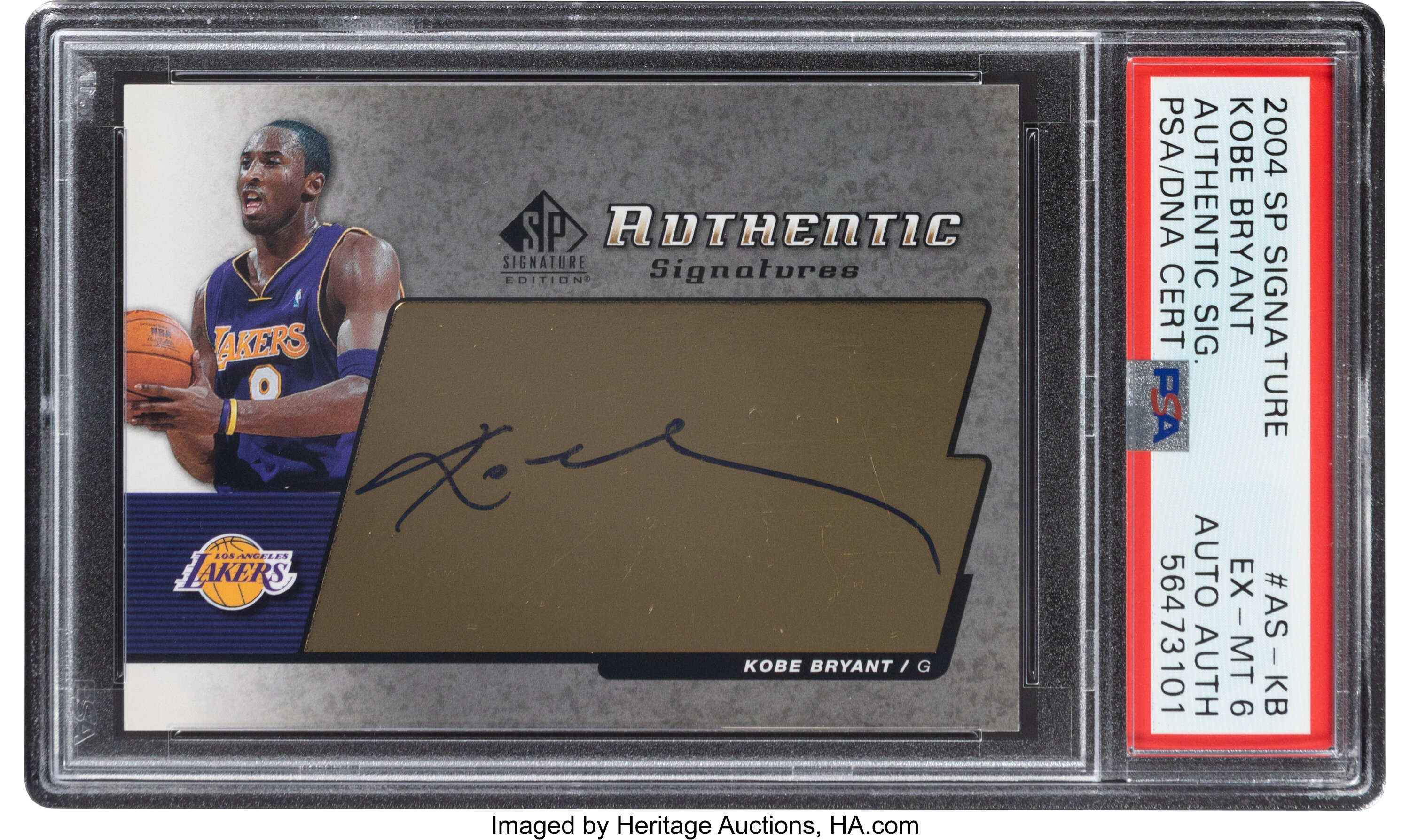 2004 SP Signature Kobe Bryant (Authentic Autographs) #AS-KB PSA, Lot  #54702