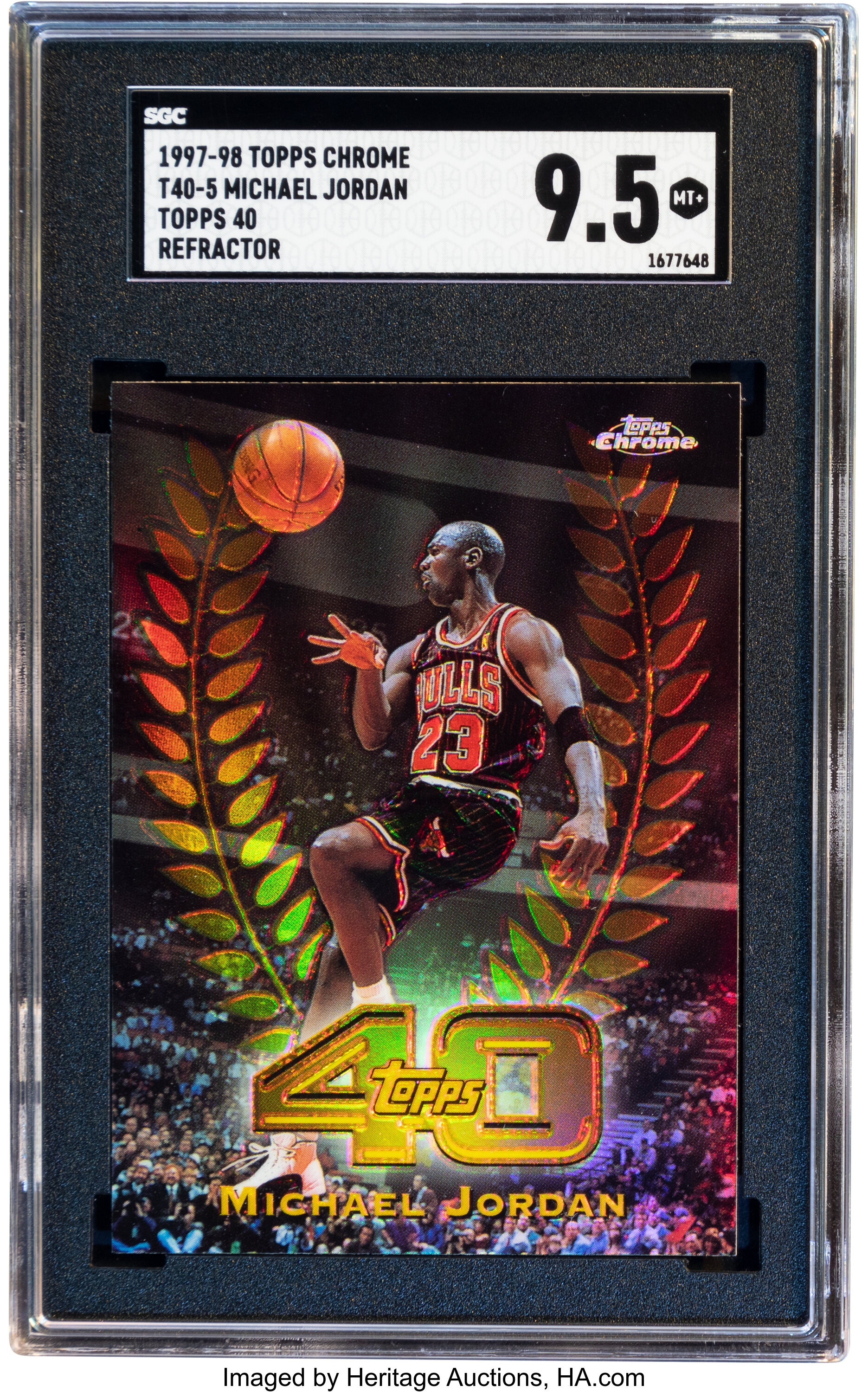 1997 Topps Chrome Michael Jordan (Topps 40-Refractor) #40-5 SGC