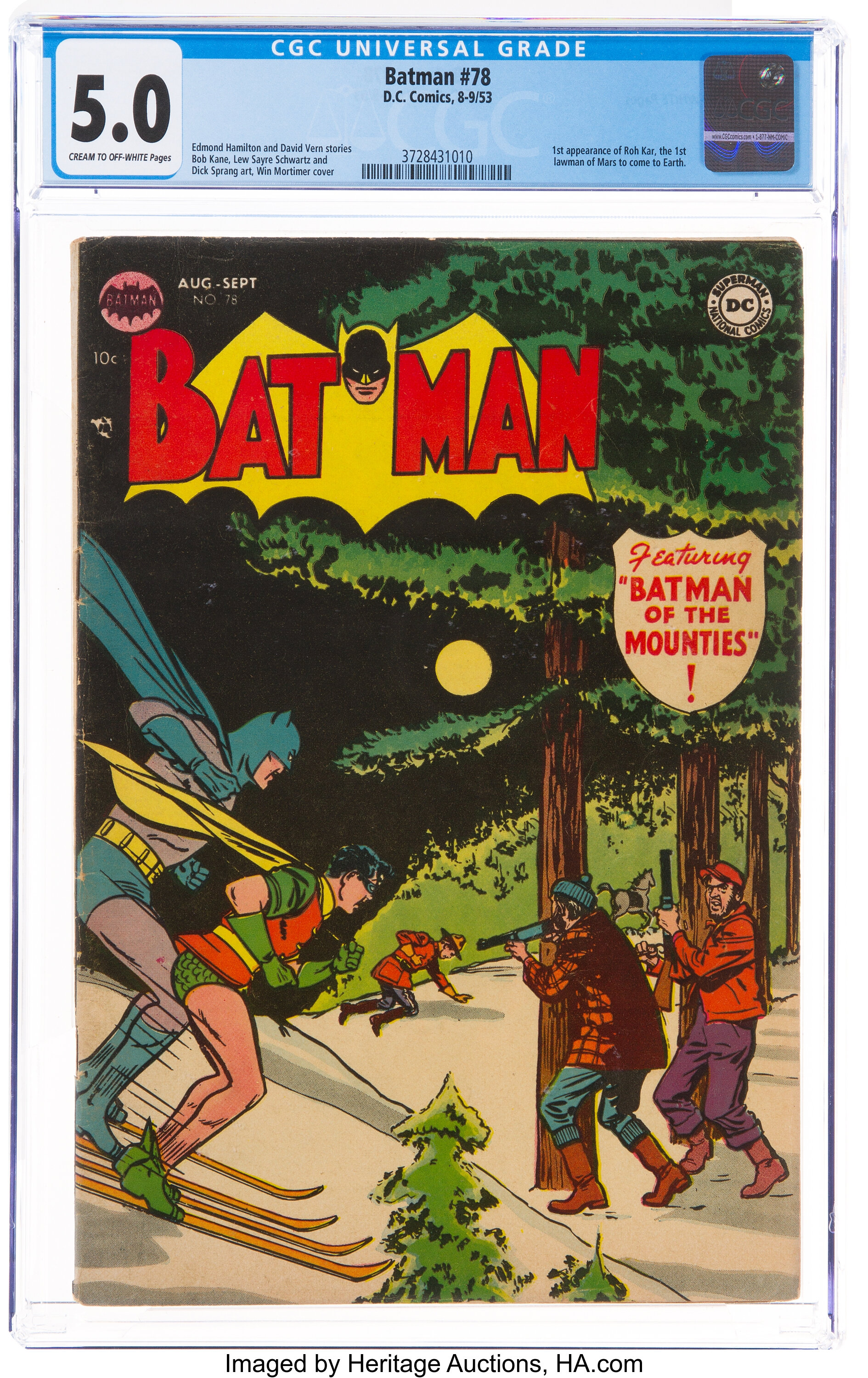 Batman #78 (DC, 1953) CGC VG/FN  Cream to off-white pages.... | Lot  #11300 | Heritage Auctions
