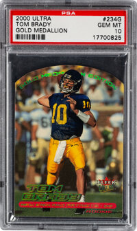 2000 Leaf Limited Tom Brady #378 BGS NM-MT+ 8.5 - Numbered