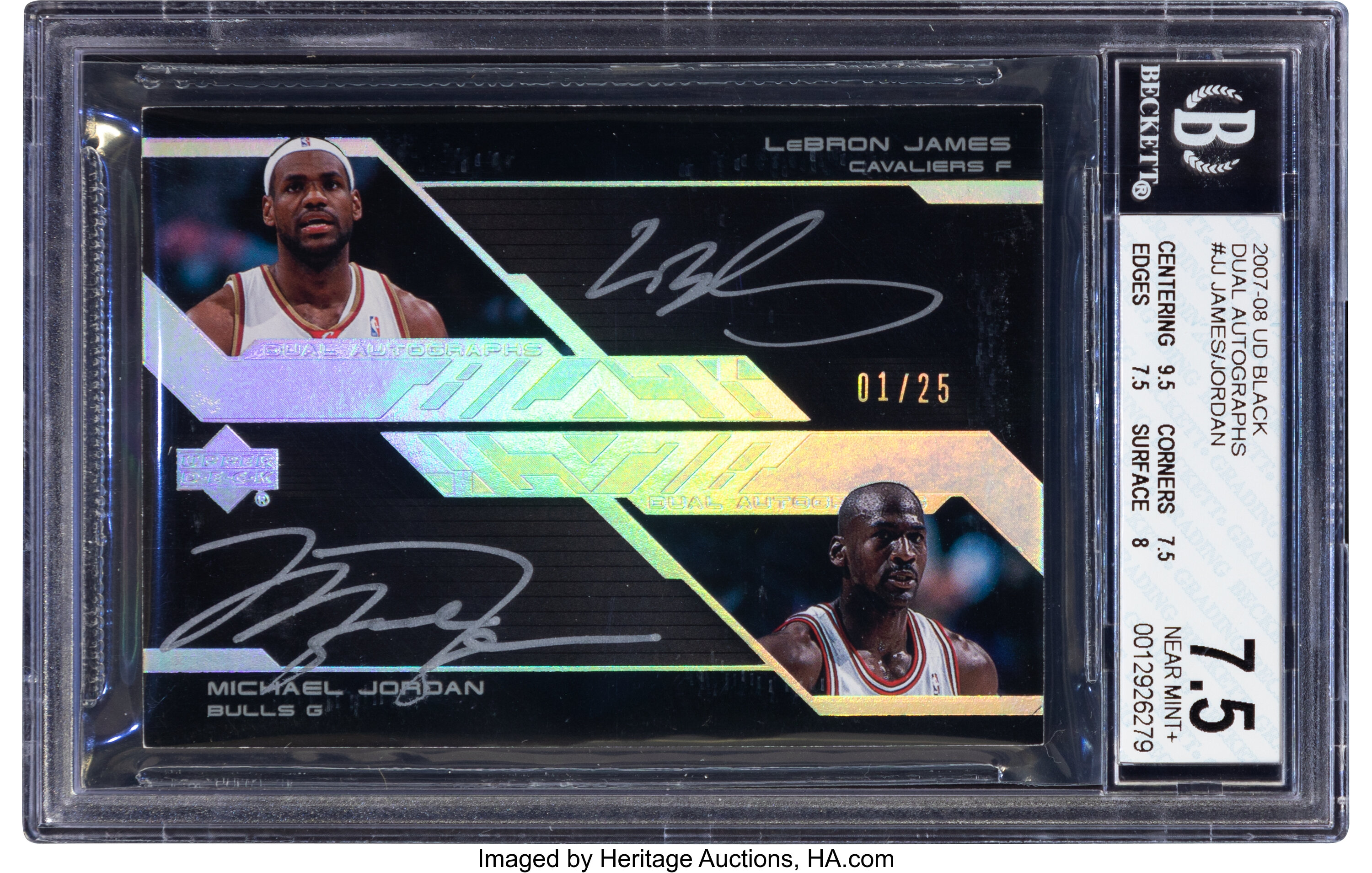 2004 Upper Deck Trilogy Michael Jordan/LeBron James 1 - 2 Combo, Lot  #52391