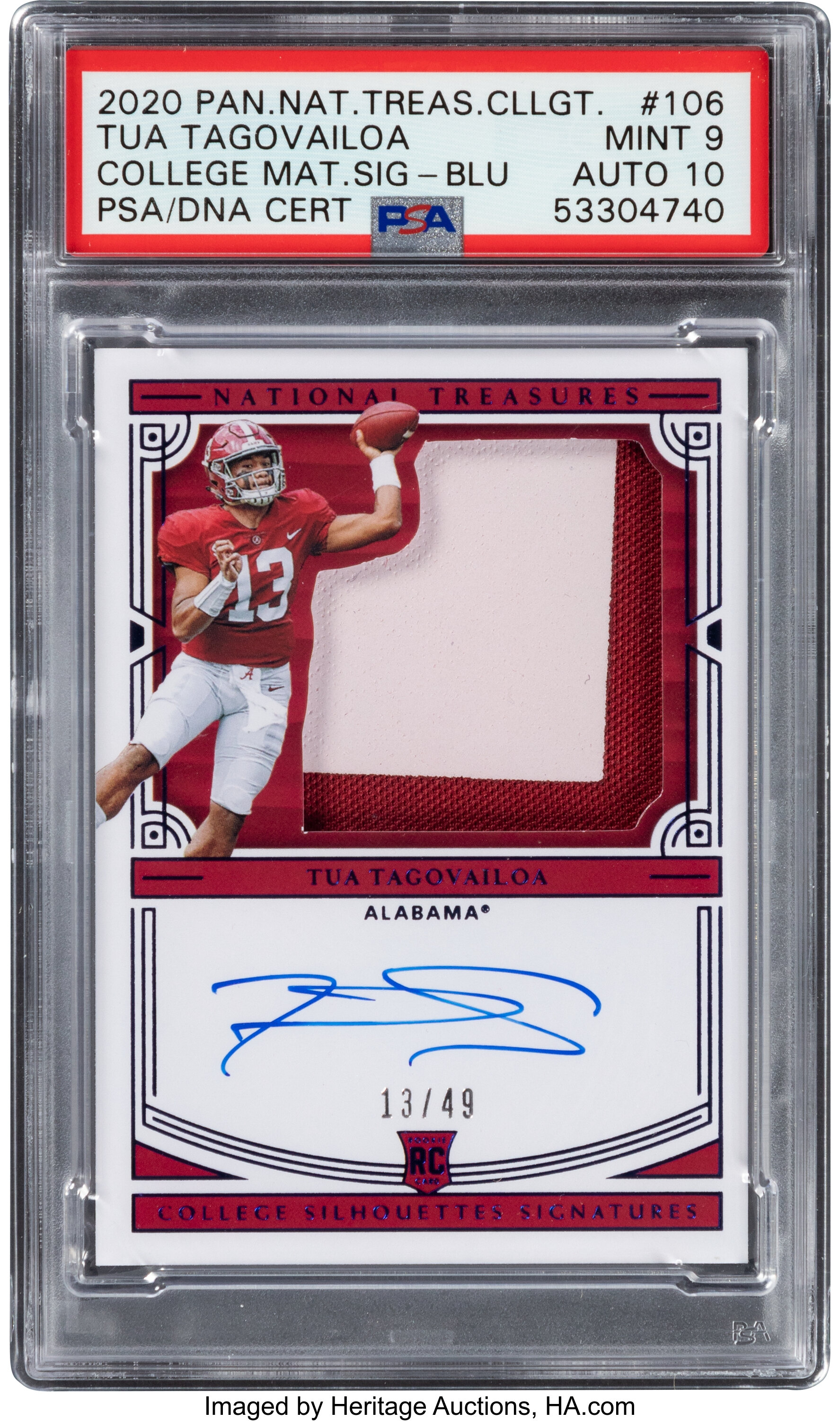 専用Tua Tagovailoa rookie auto 2020 colleg