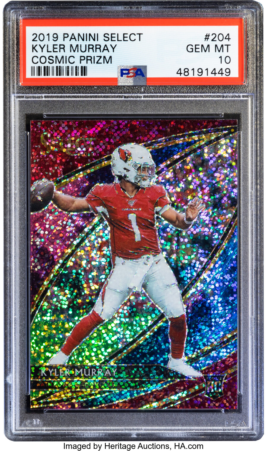 2019 Panini Select Kyler Murray Cosmic Prizm #204 PSA Gem Mint 10