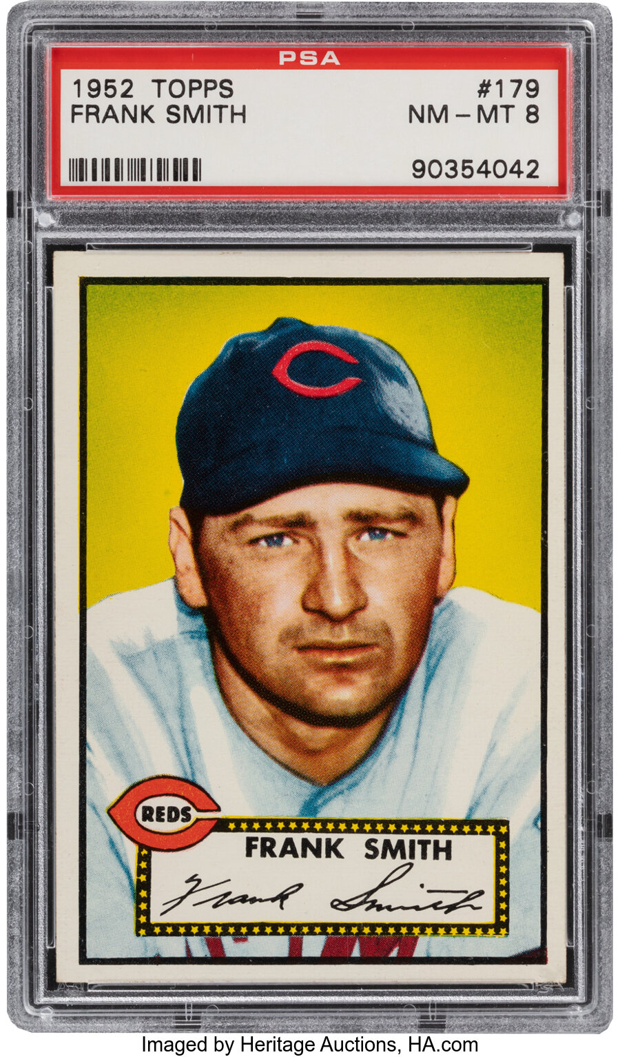 1952 Topps Frank Smith #179 PSA NM-MT 8 - Three Higher