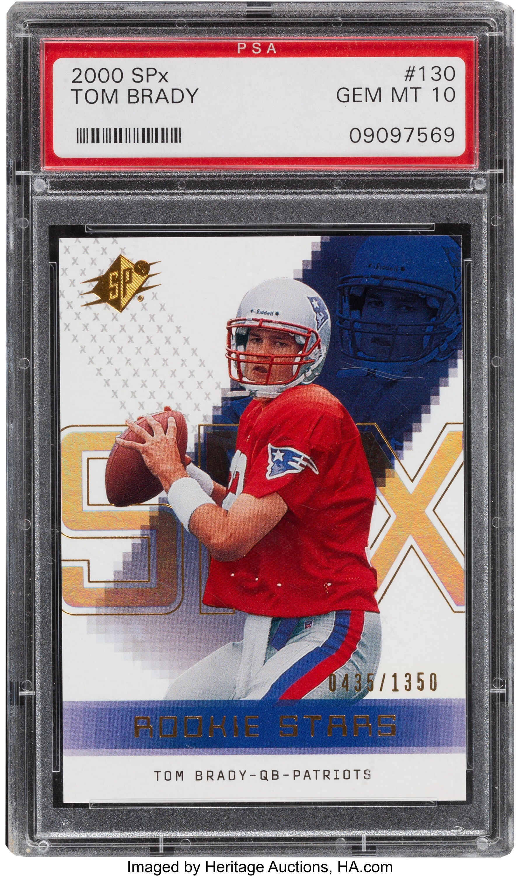 Sold at Auction: Lot of 10 2000 SP Authentic Tom Brady Rookie Card