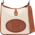 Hermes Natural Toile and Barenia Leather Evelyne I PM - Shop Hermes