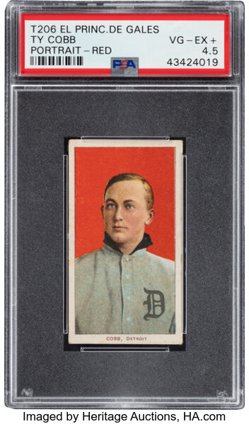 1909-11 T206 Old Mill Ty Cobb (Red Portrait) PSA VG 3. Baseball