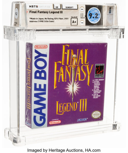 Final Fantasy Legend III - Wata 9.2 A+ Sealed, GB Sunsoft 1998