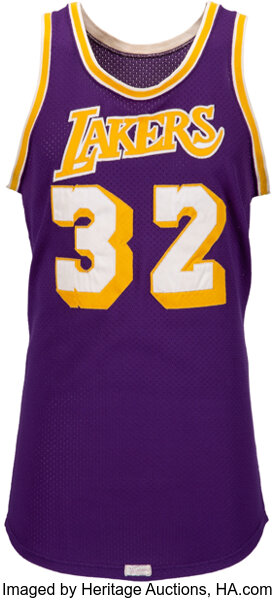 MAGIC JOHNSON 90's HOOPS SP AUTHENTIC Original MVP LAKERS Jersey