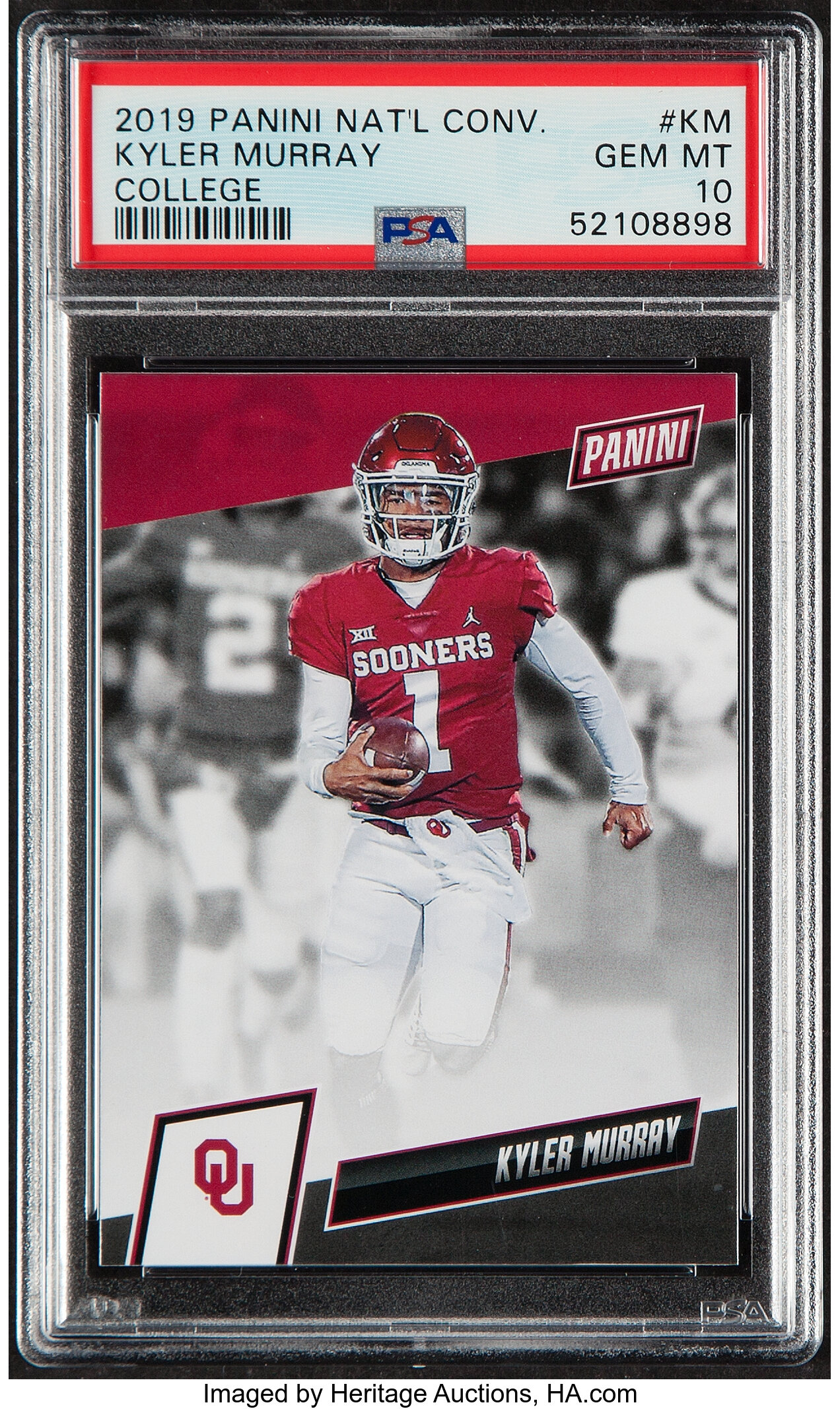 Kyler Murray rookie card SGC graded Gem Mint 10