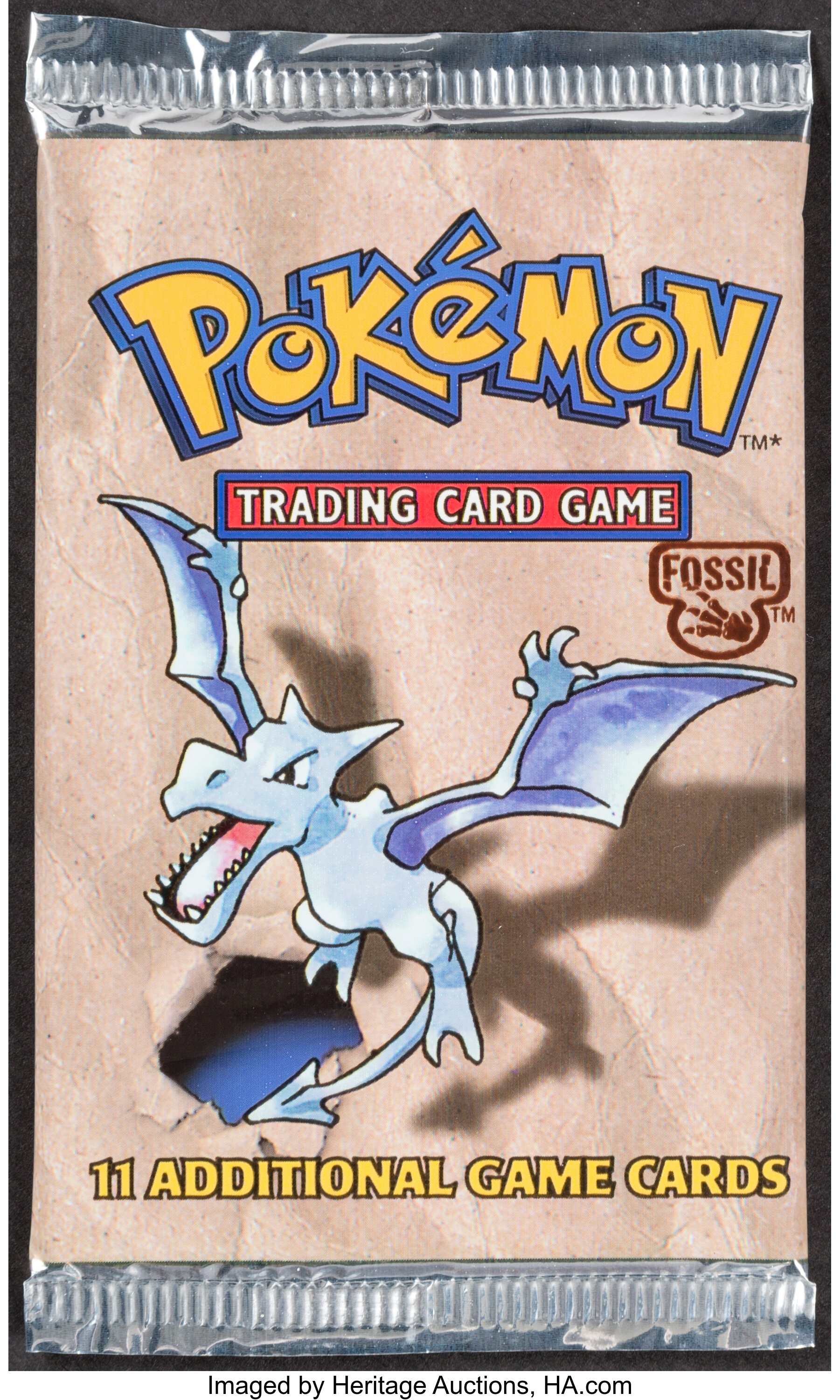 Pokémon Unlimited Aerodactyl Fossil Set Sealed Booster Pack | Lot #66109 |  Heritage Auctions