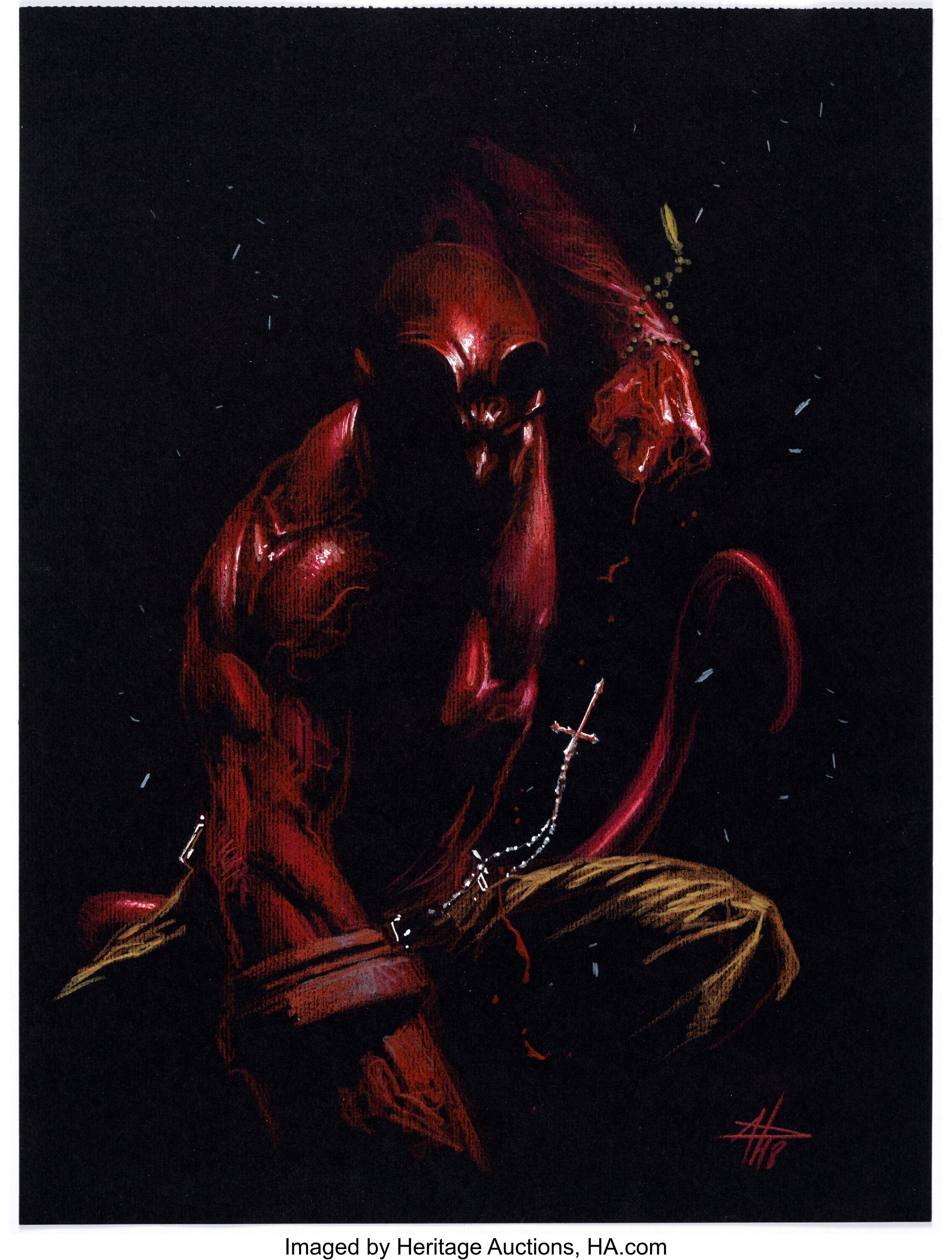 Gabriele Dell'Otto - Hellboy Illustration Original Art (2018).... | Lot ...