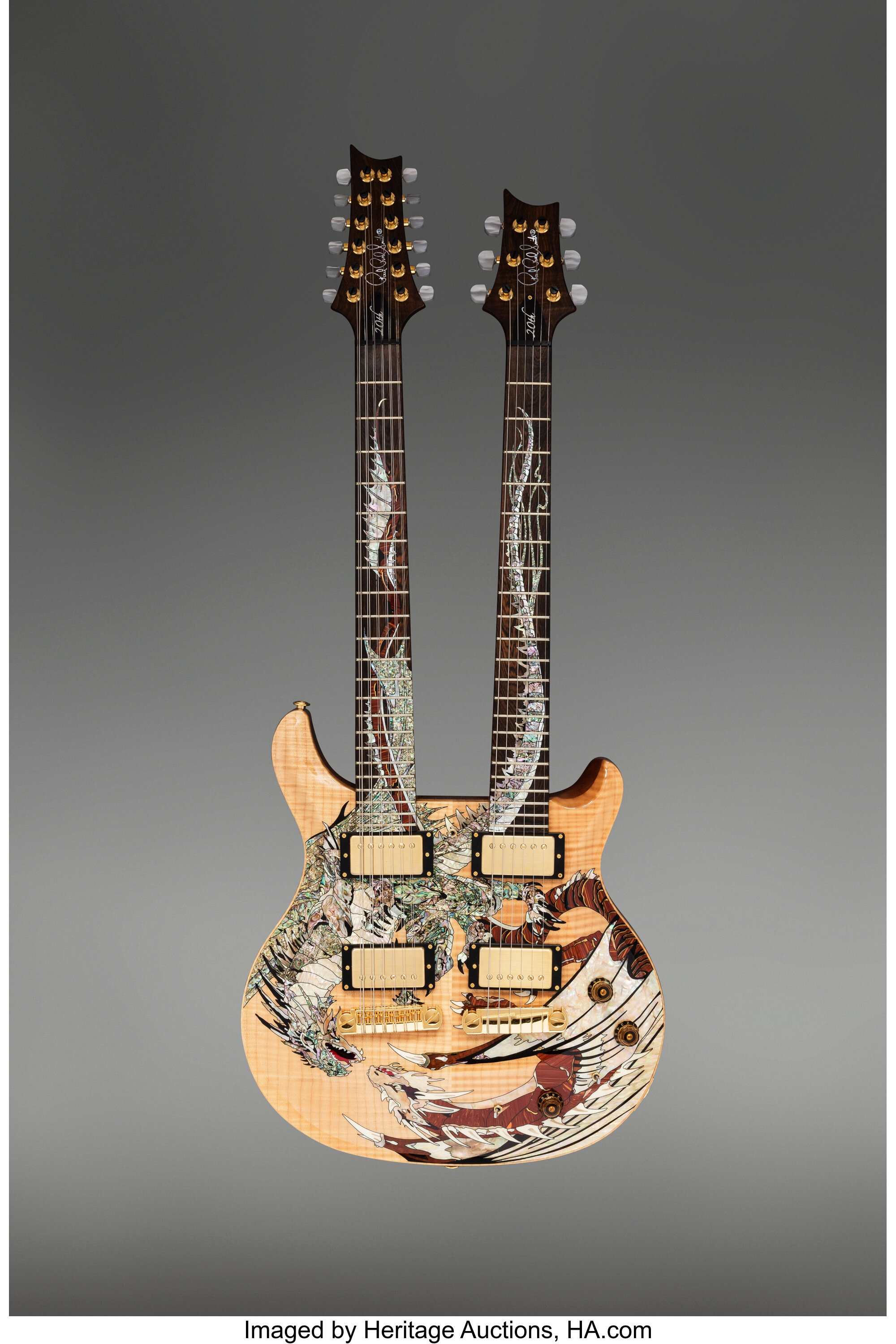 prs dragon inlay guitar