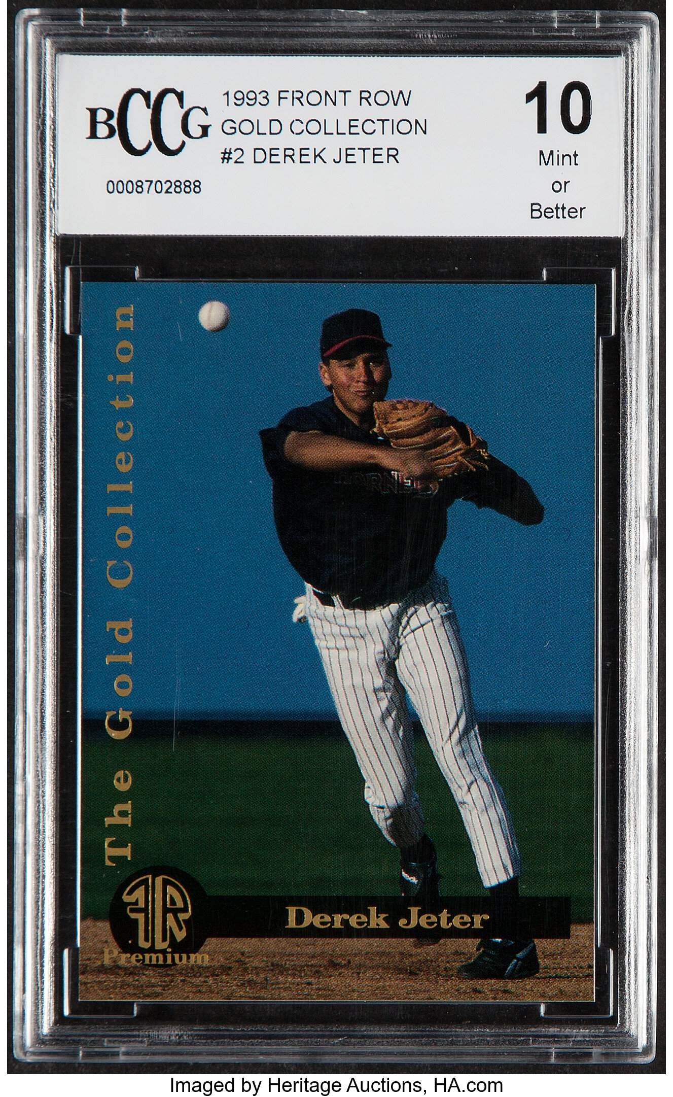  Derek Jeter Rookie Card 1993 Classic Images Sudden Impact #si3  ISA 9 MINT : Collectibles & Fine Art