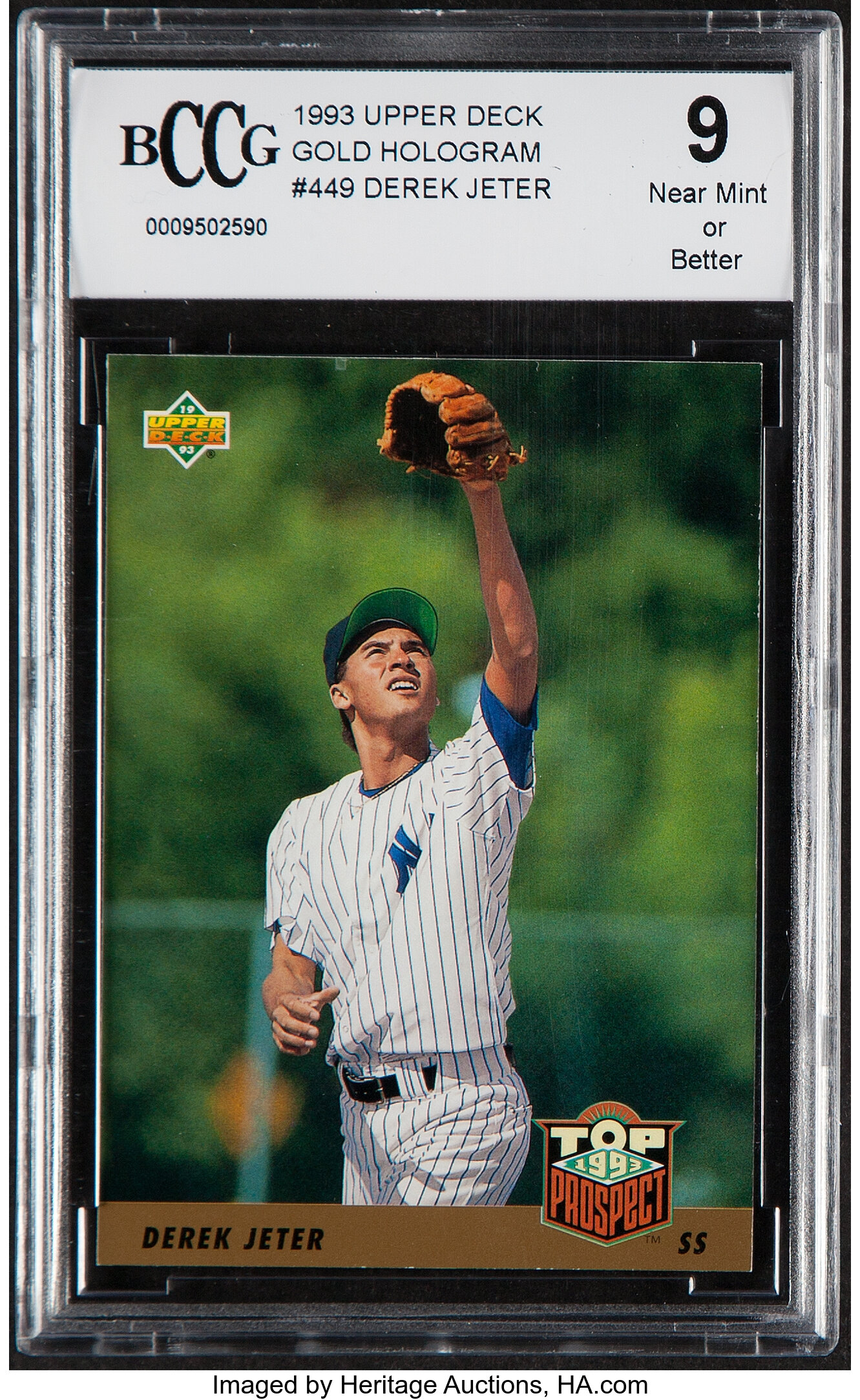 1993 Upper Deck Gold Hologram Derek Jeter #449 BCCG 9 NM or | Lot #41237 |  Heritage Auctions