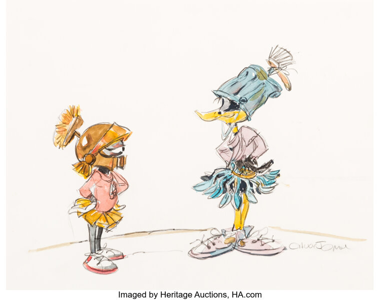 Daffy Duck, Marvin Martian and Gossamer - Duck Dodgers @ Chuck Jones  Gallery — Chuck Jones Catalog 2023