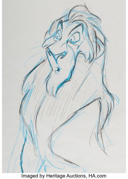 lion king drawings scar