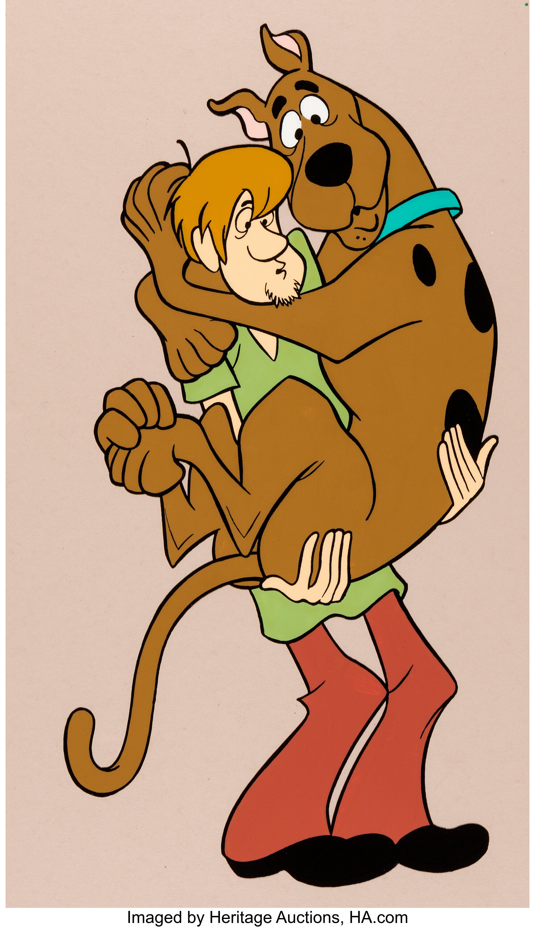 Scooby-Doo and Shaggy Publicity Cel (Hanna-Barbera, c. 1970s).... | Lot ...