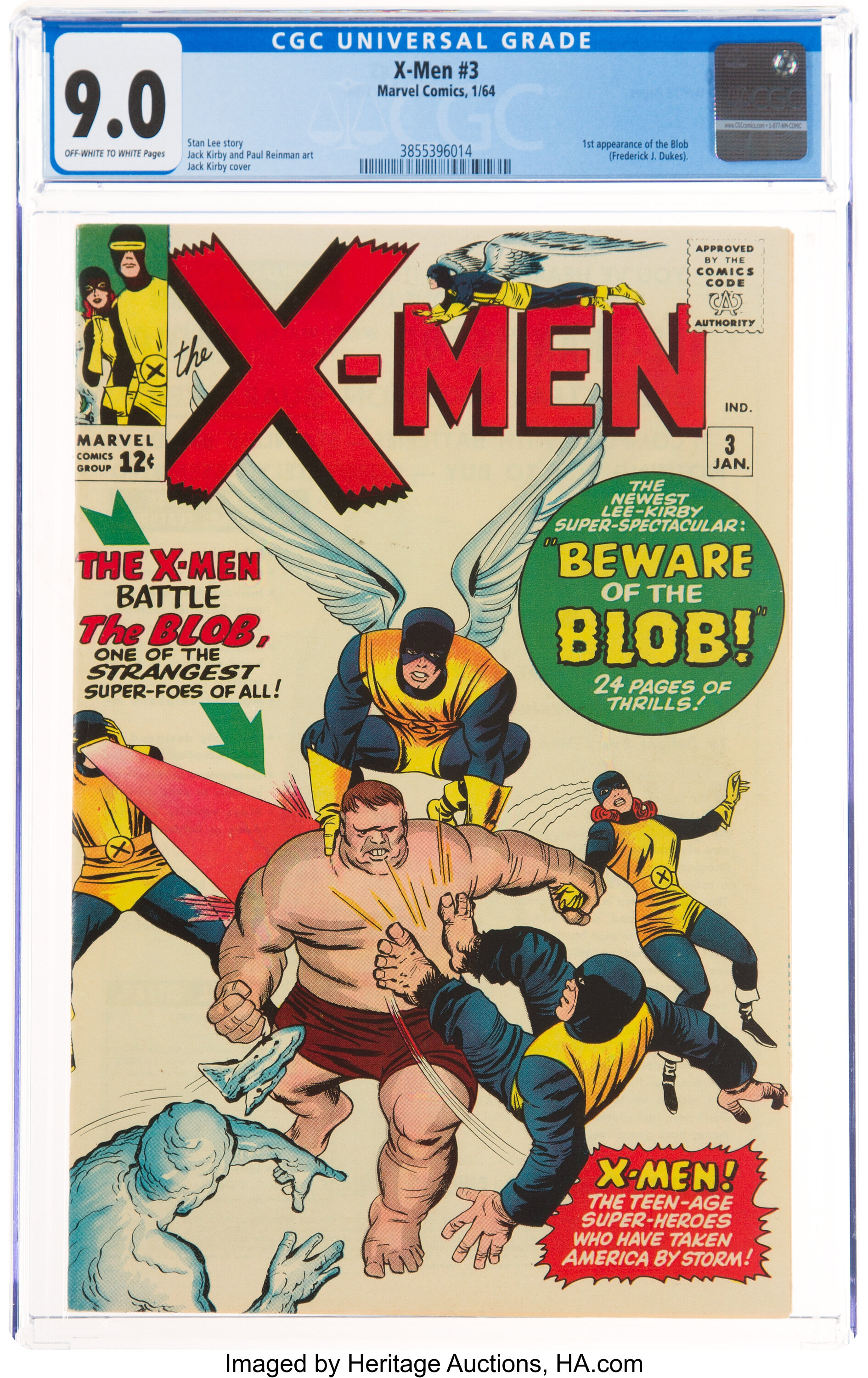 X-Men #3 (Marvel, 1964) CGC VF/NM 9.0 Off-white to white pages.... | Lot  #94218 | Heritage Auctions