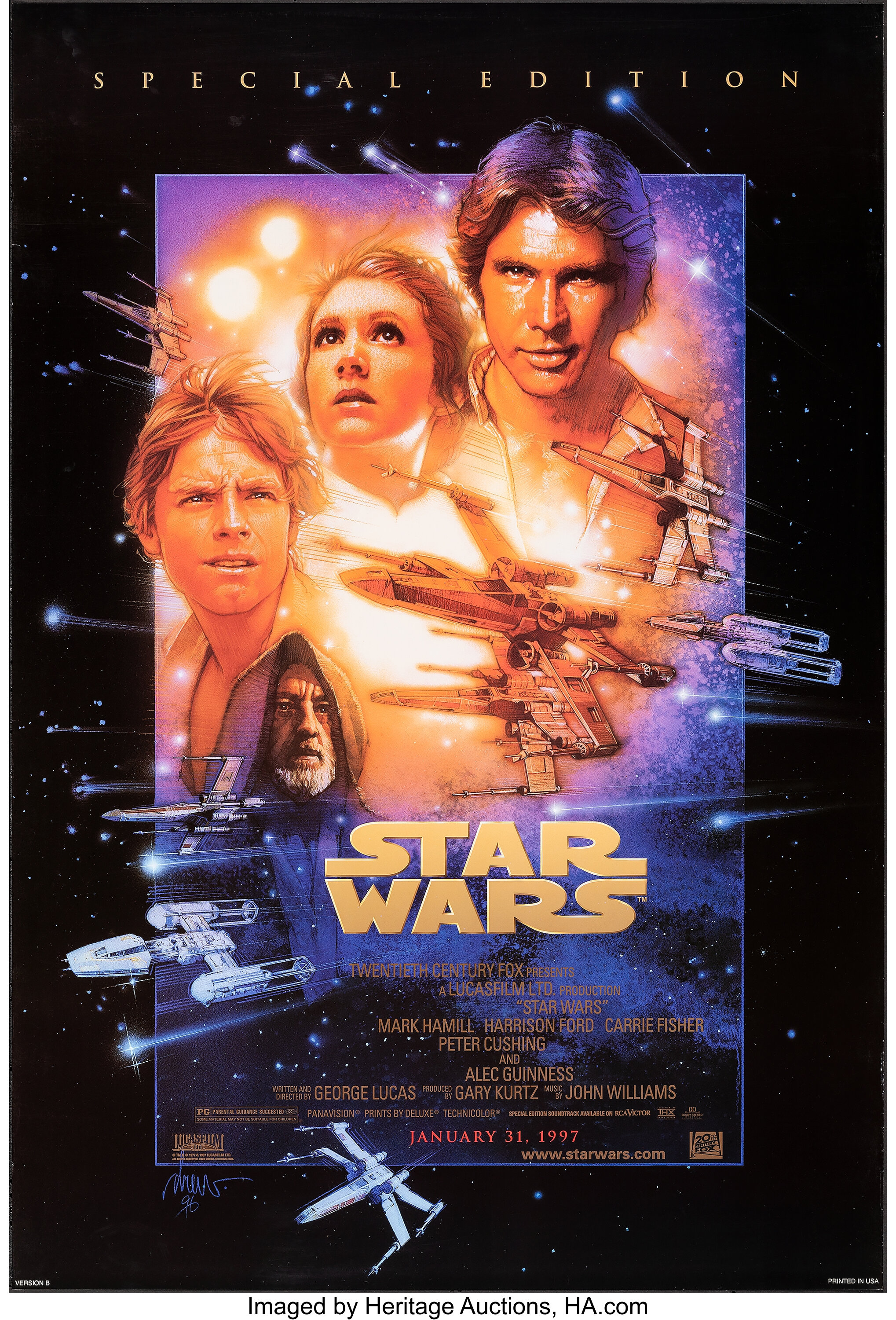 Star Wars & Other Lot (20th Century Fox, R-1997). Rolled, Very | Lot ...