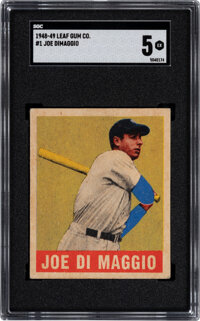 1939 Play Ball Joe Dimaggio #26 SGC 40 VG 3. Baseball Cards