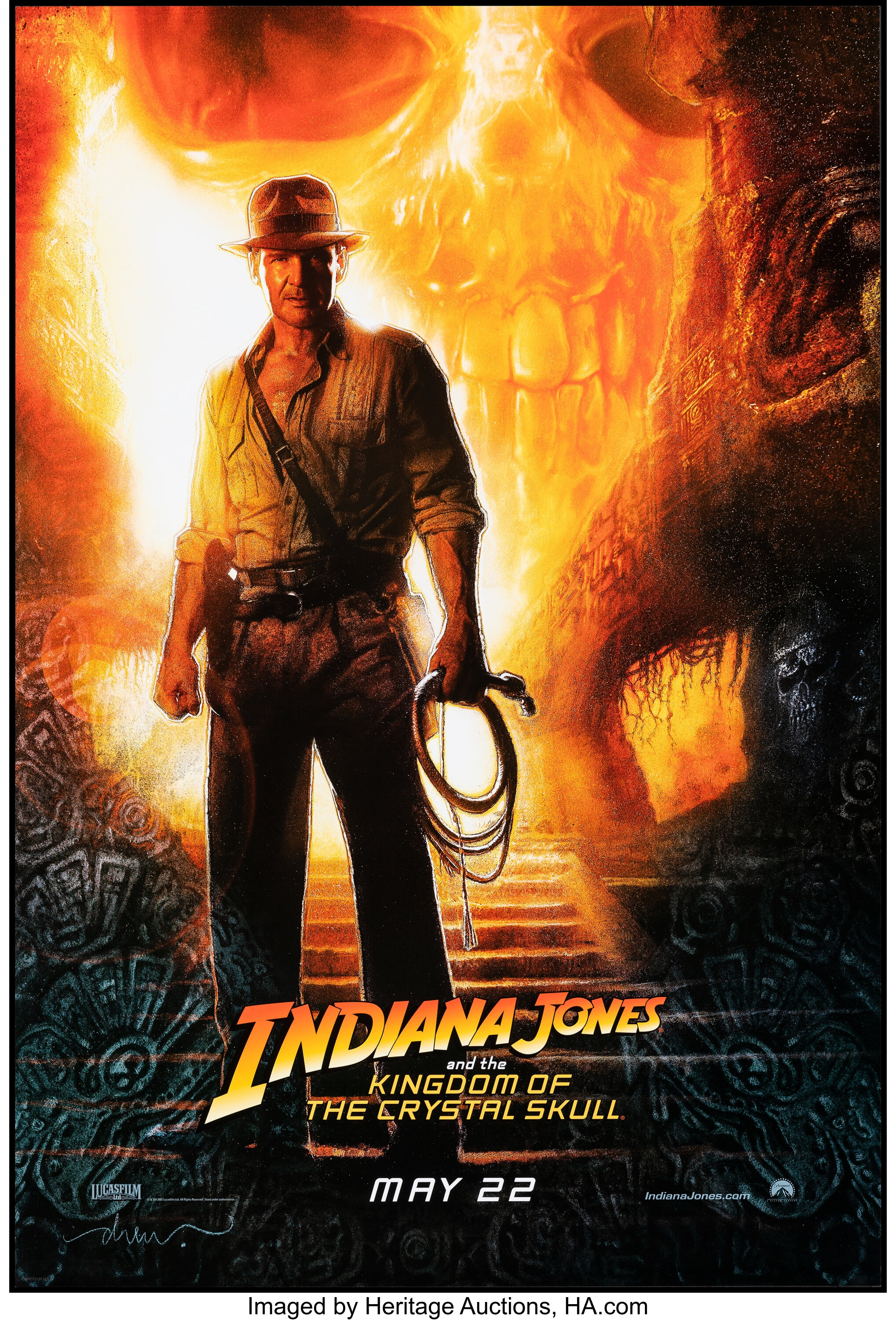 Indiana Jones and the Kingdom of the Crystal Skull - Movie Poster 60x160cm  - Paramount Pictures 2008