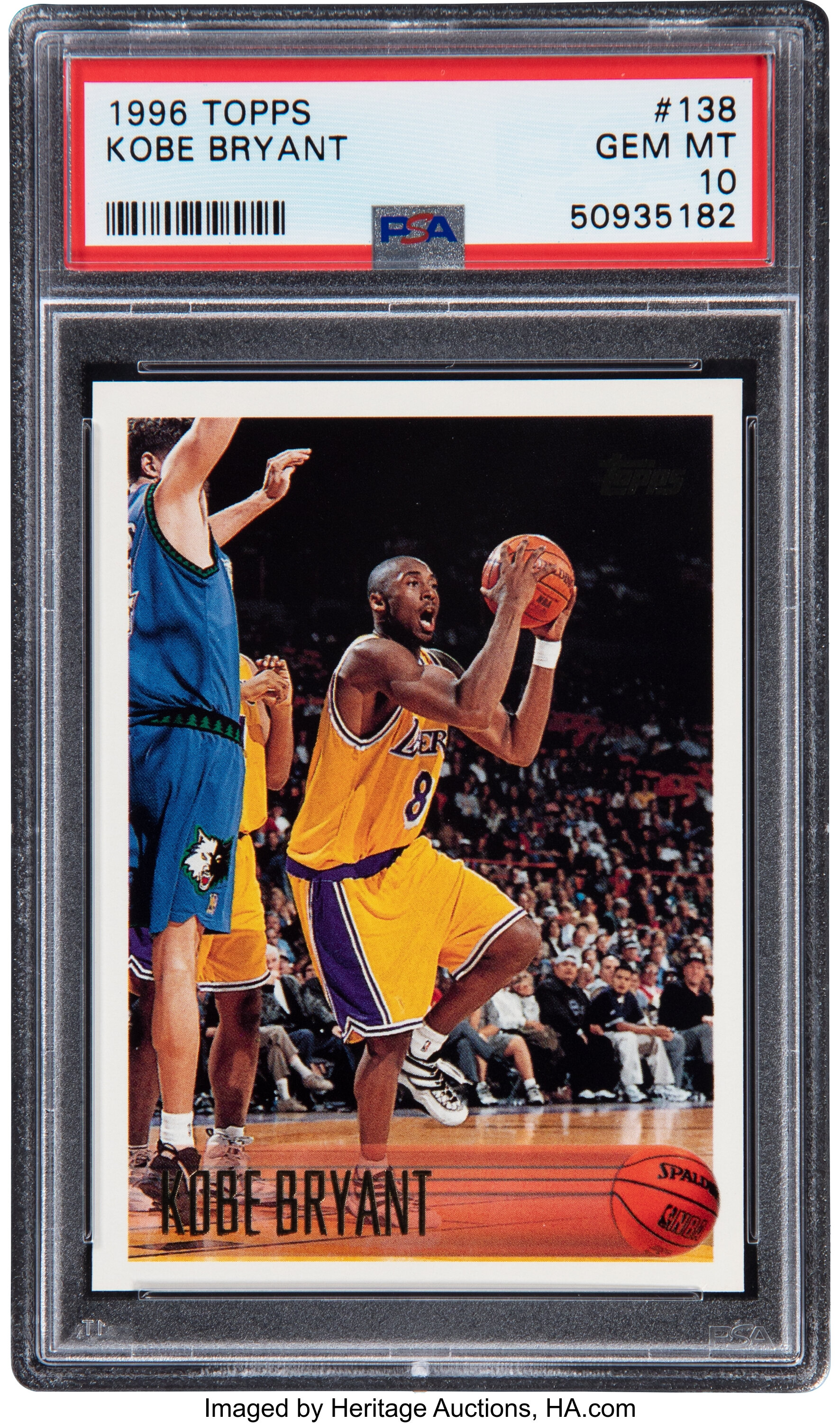 1996 Topps Kobe Bryant #138 PSA Gem Mint 10.... Basketball Cards