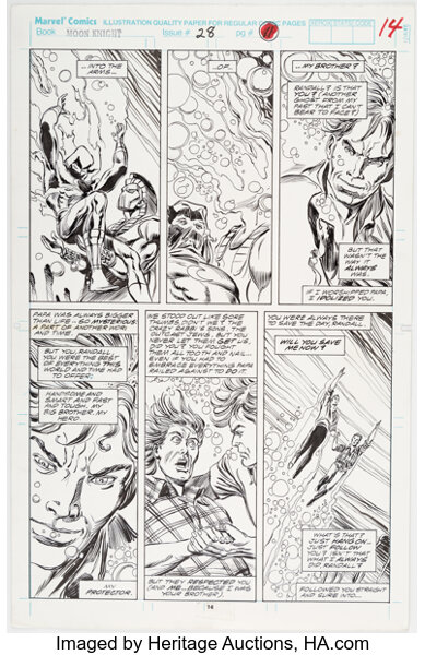 Original Comic Art:Story Page, Ron Garney and Tom Palmer Marc Spector: Moon Knight #28 Story Page 11 Original Art (Marvel, ...