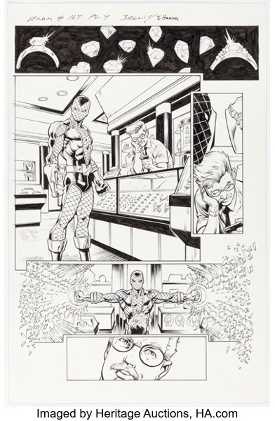 Original Comic Art:Story Page, Mark Bagley and Scott Hanna Venom #164 Story Page 4 Original Art (Marvel, 2018)....