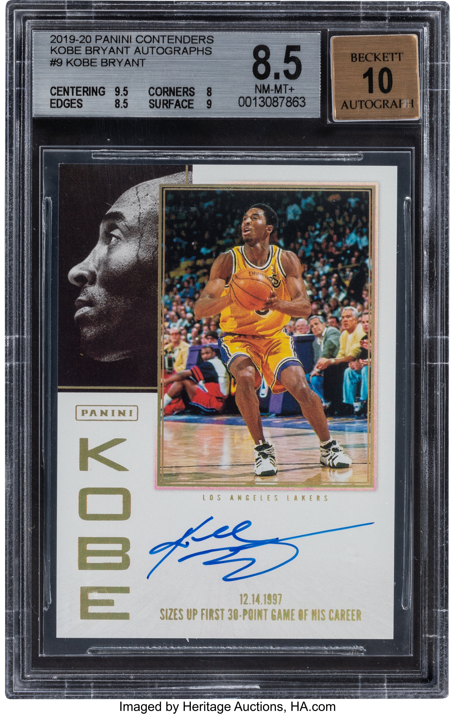 Kobe Bryant 2019-20 Panini Contenders Draft Picks Card #32