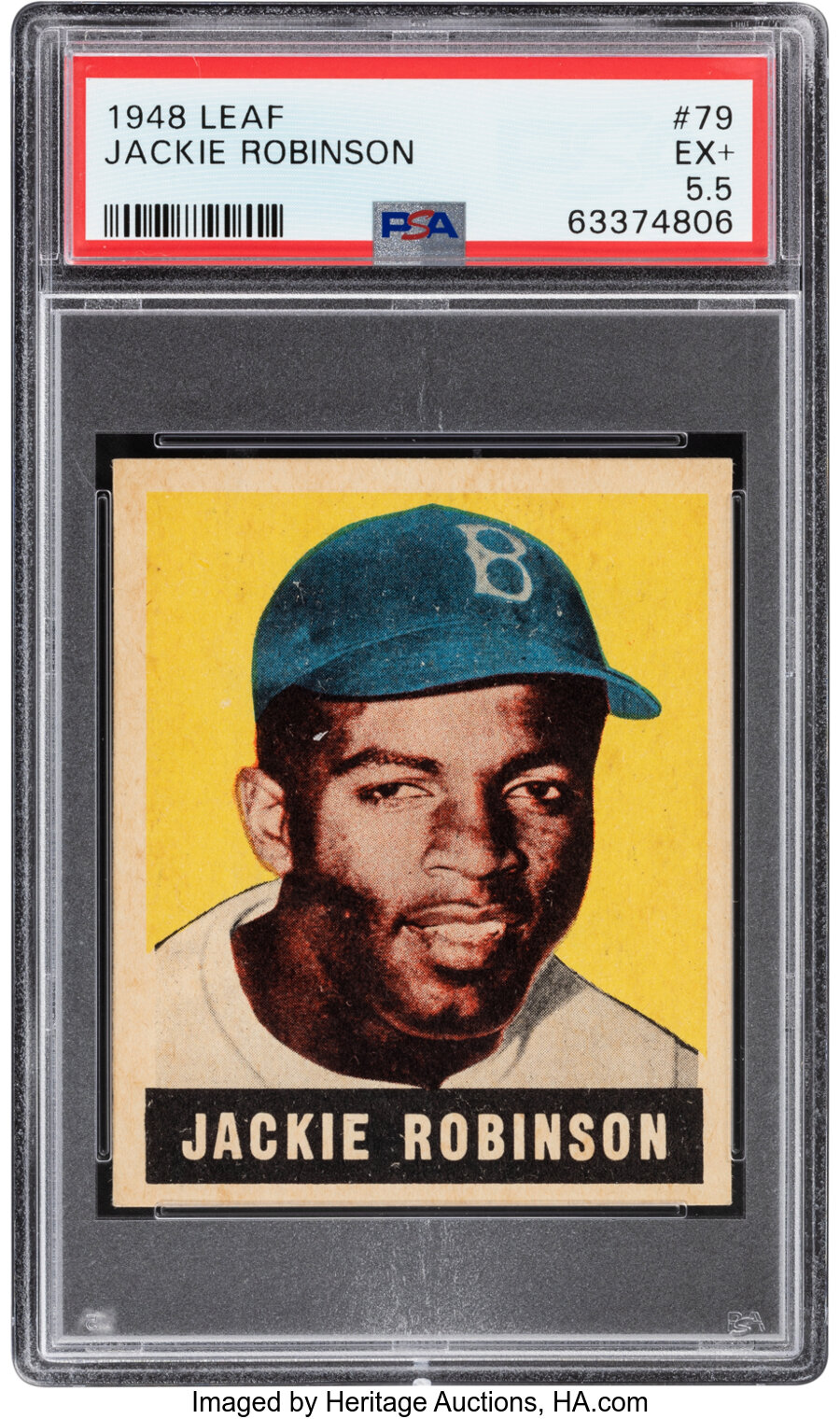 1948-49 Leaf Jackie Robinson #79 PSA EX+ 5.5