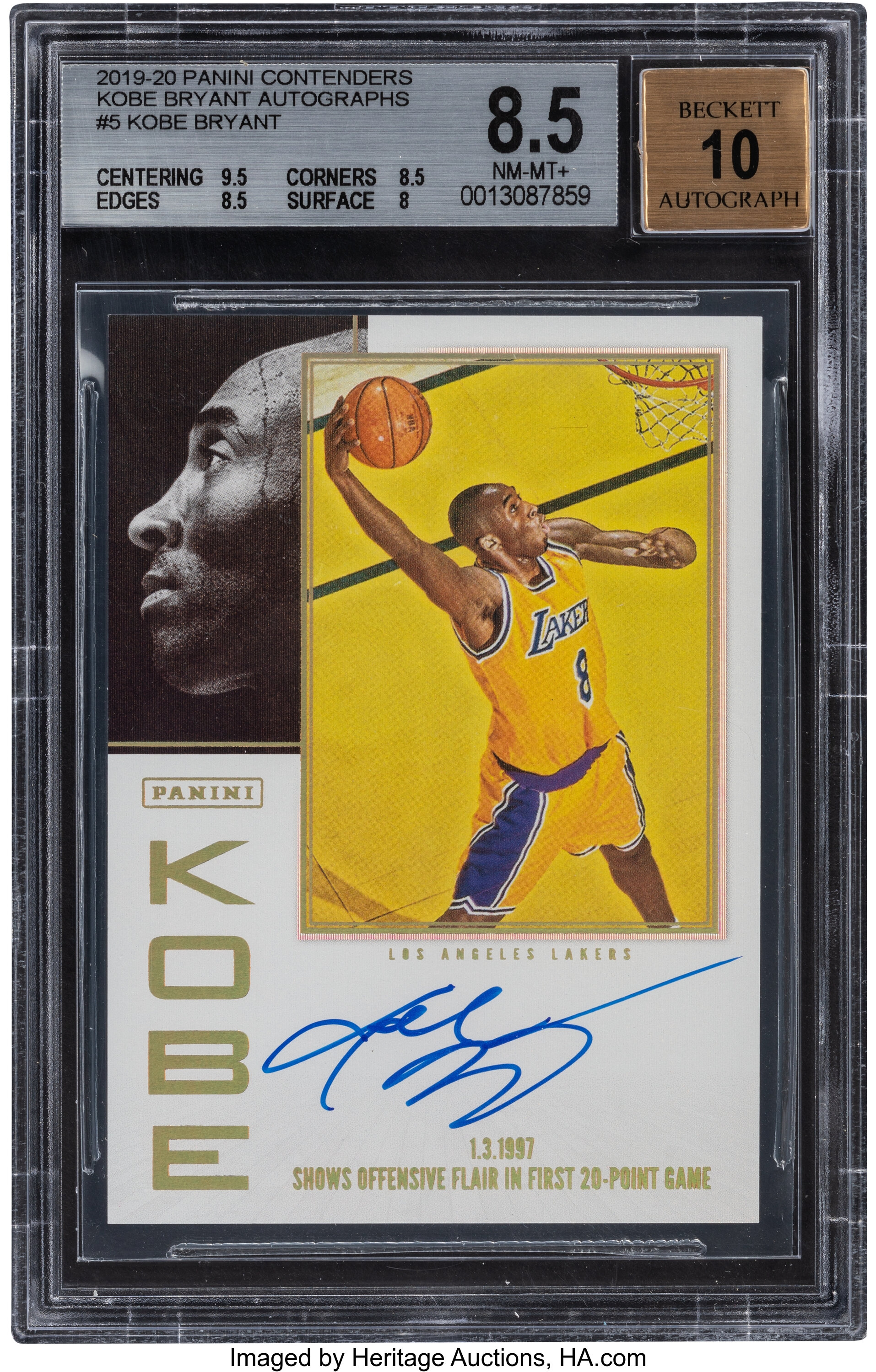 Kobe Bryant 2018-19 Panini Contenders Draft Picks Variations #34