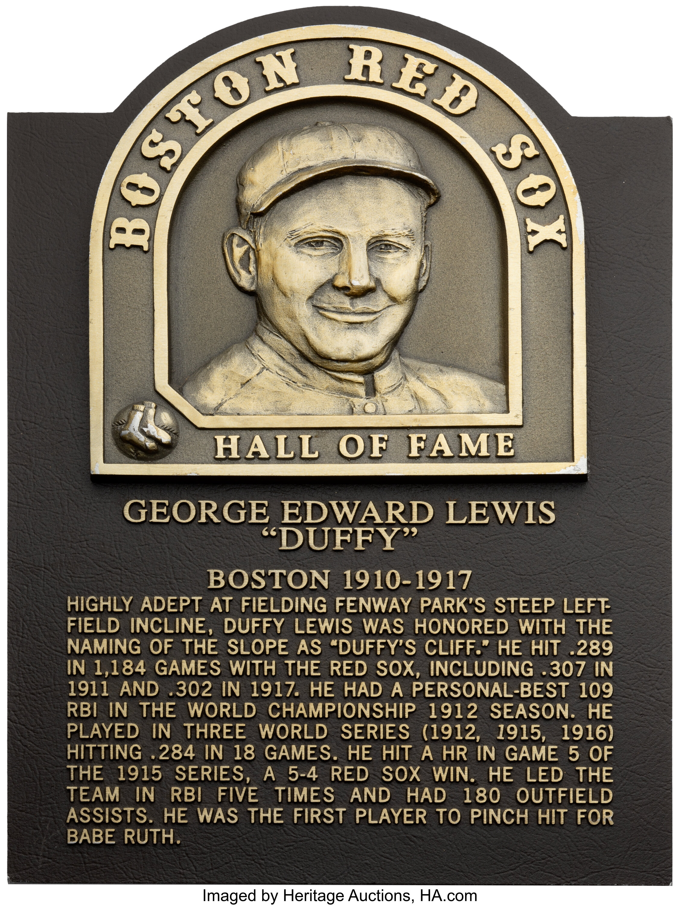 2002 George Duffy Lewis Boston Red Sox Hall of Fame Player, Lot #81172