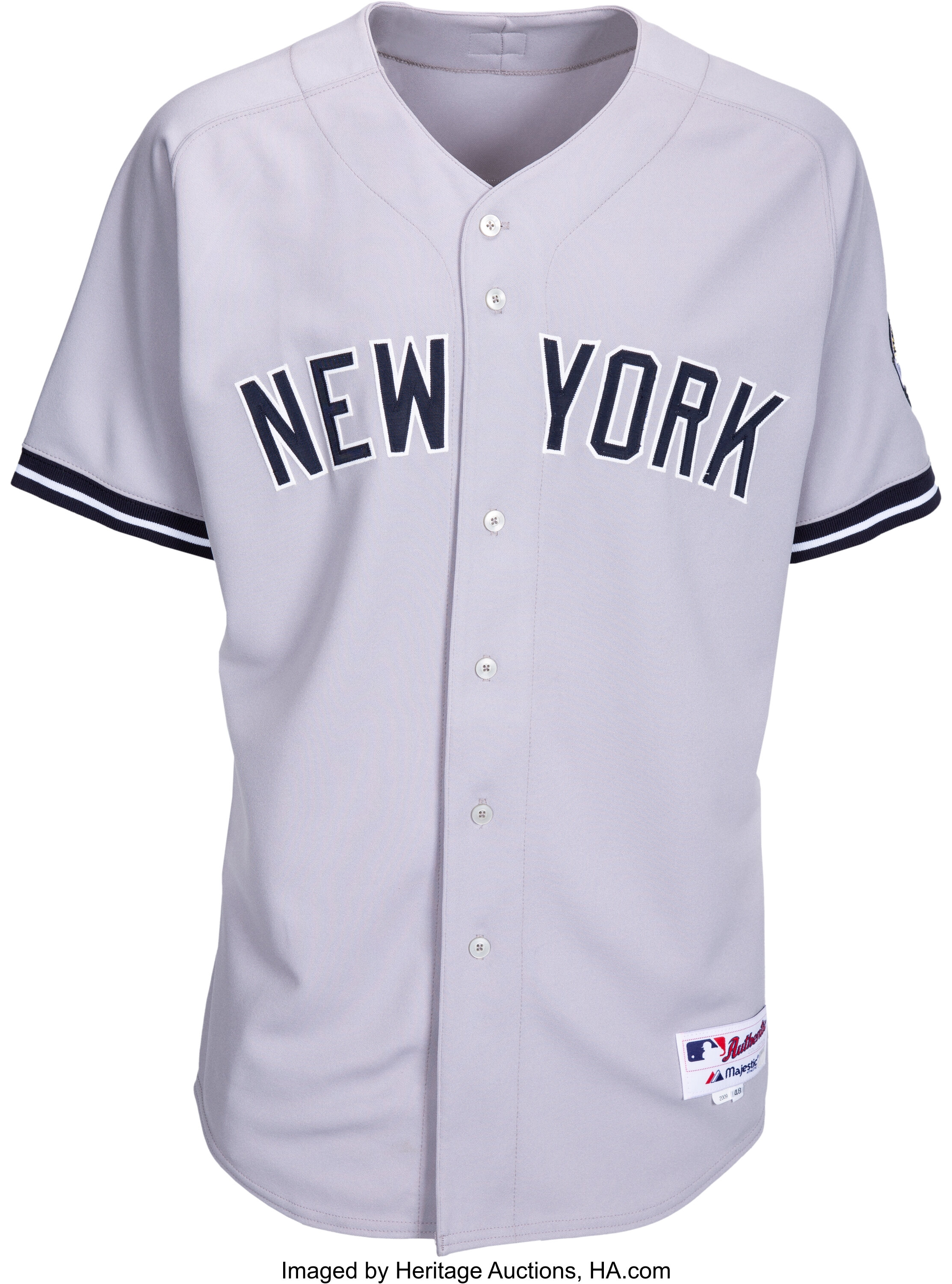 2009 Derek Jeter Game Issued New York Yankees Jersey with