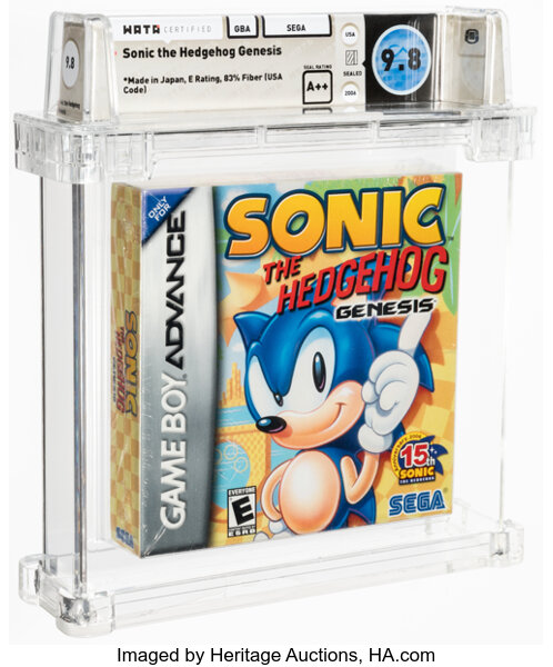 2006 GBA Nintendo Game Boy Advance Sonic the Hedgehog Genesis (USA) Sealed  Video Game - Made in Japan - Wata 9.0/A+ on Goldin Auctions