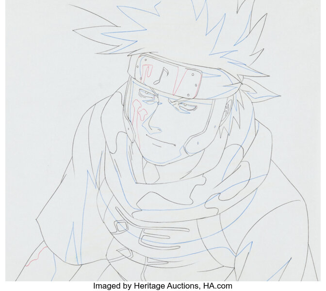 NARUTO Kakashi Hatake Cel drawing Sharingan Studio Pierrot Naruto anime  Japan – Disney Animation, Simpsons, Warner Bros, Futurama and more