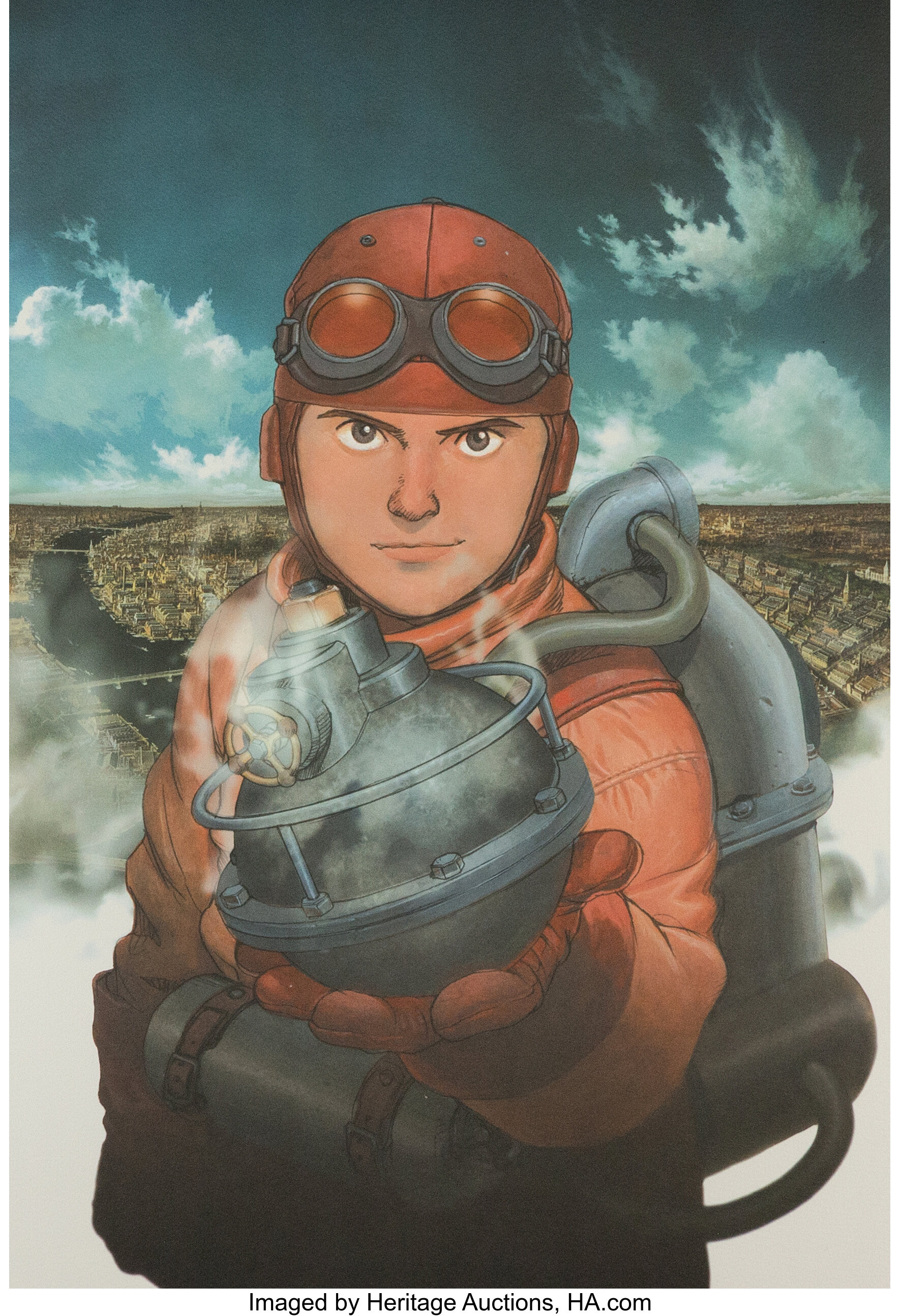 Katsuhiro Otomo Steamboy #24/100 Rare Lithographie Limitée, Signée