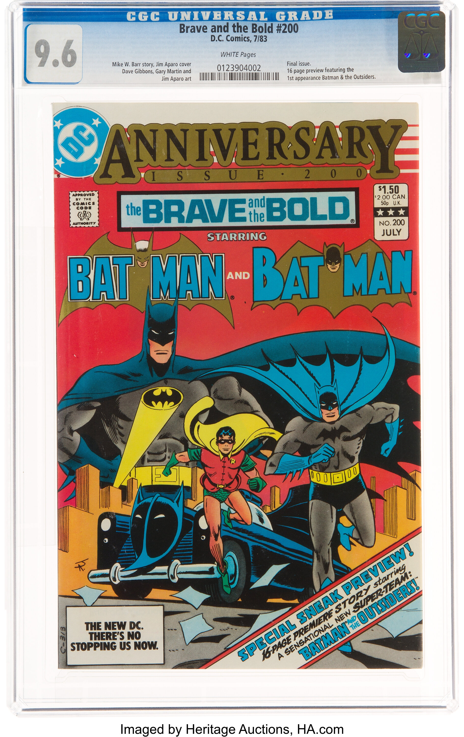The Brave and the Bold #200 Batman (DC, 1983) CGC NM+  White | Lot  #19202 | Heritage Auctions
