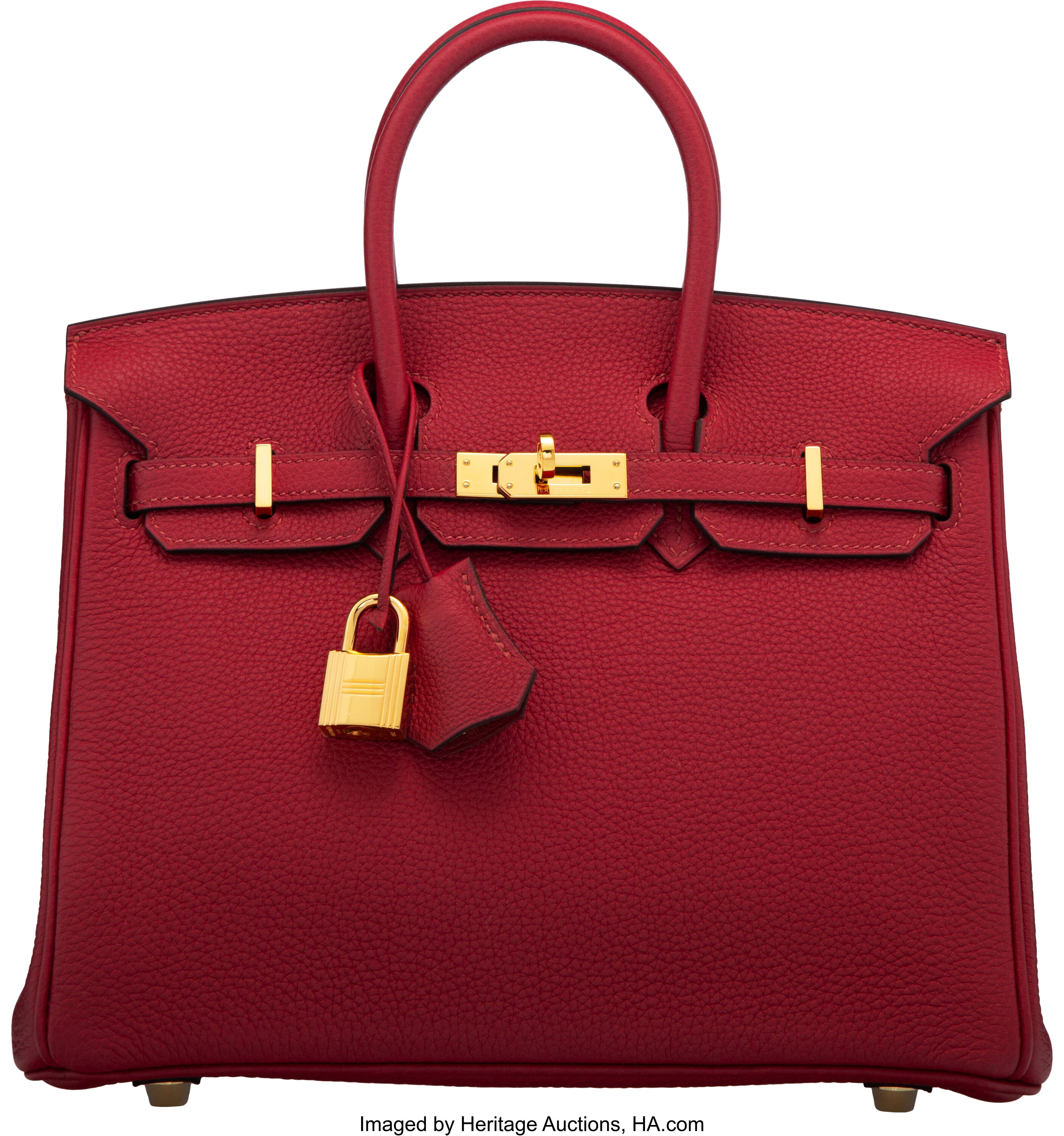 Hermès Rouge Grenat Togo Birkin 25cm Gold Hardware Available For Immediate  Sale At Sotheby's