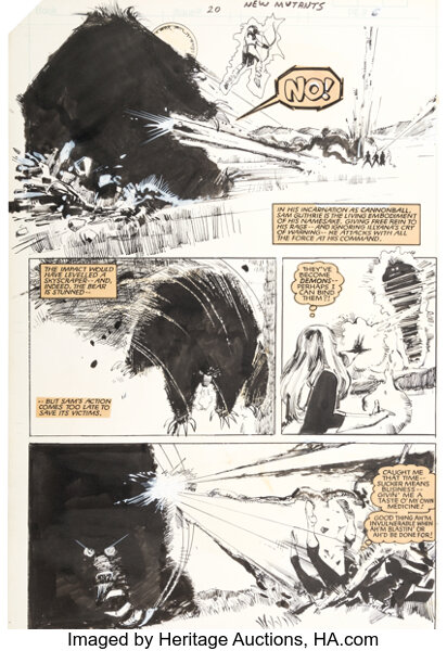 Original Comic Art:Story Page, Bill Sienkiewicz New Mutants
