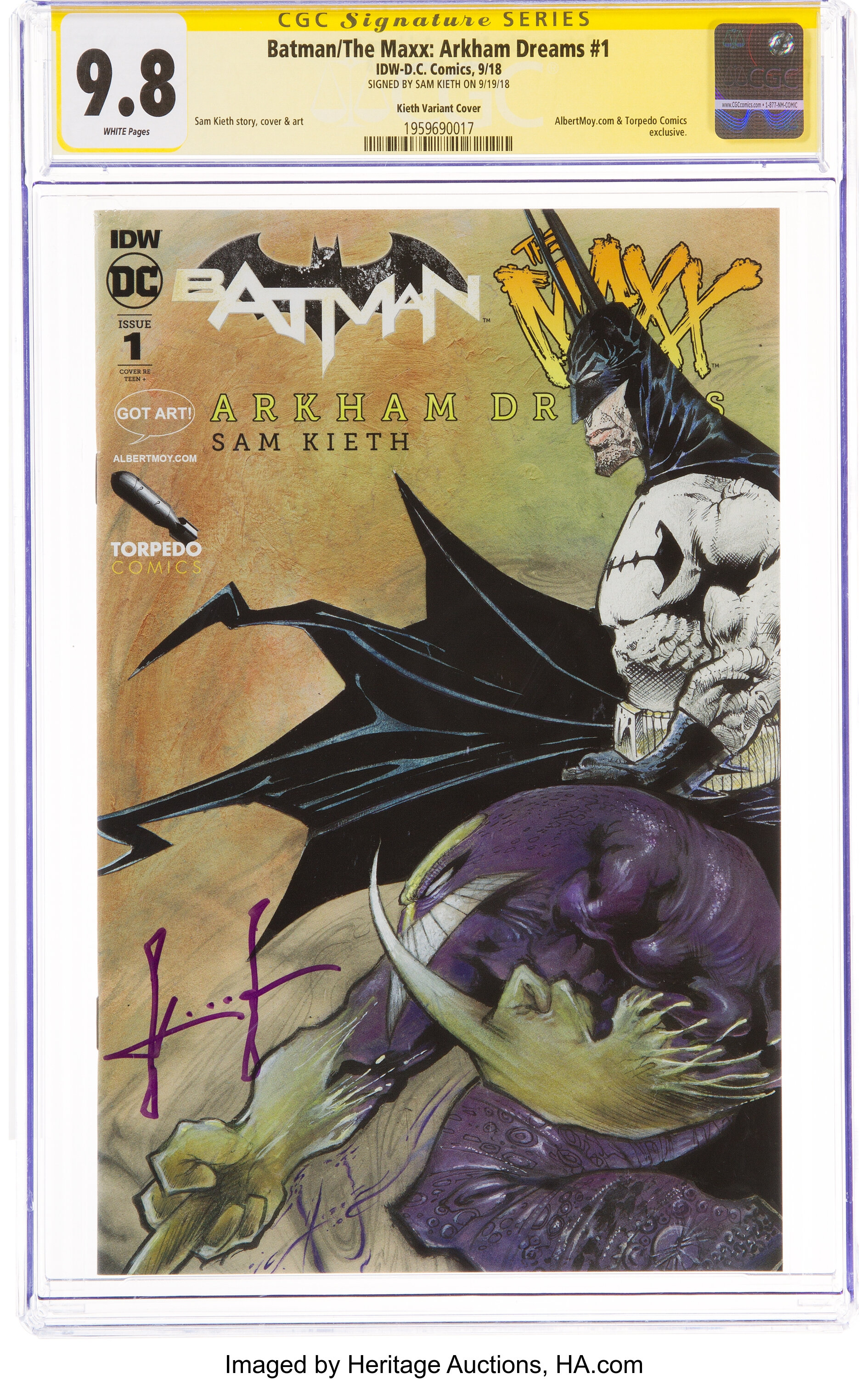 Batman/The Maxx: Arkham Dreams #1 Kieth Variant Cover - Signature | Lot  #82095 | Heritage Auctions