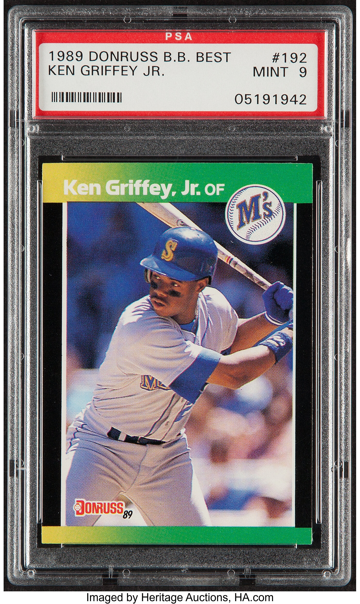 Sold at Auction: 1989 Score Masters #30 Ken Griffey Jr. Rookie Card PSA  Mint 9