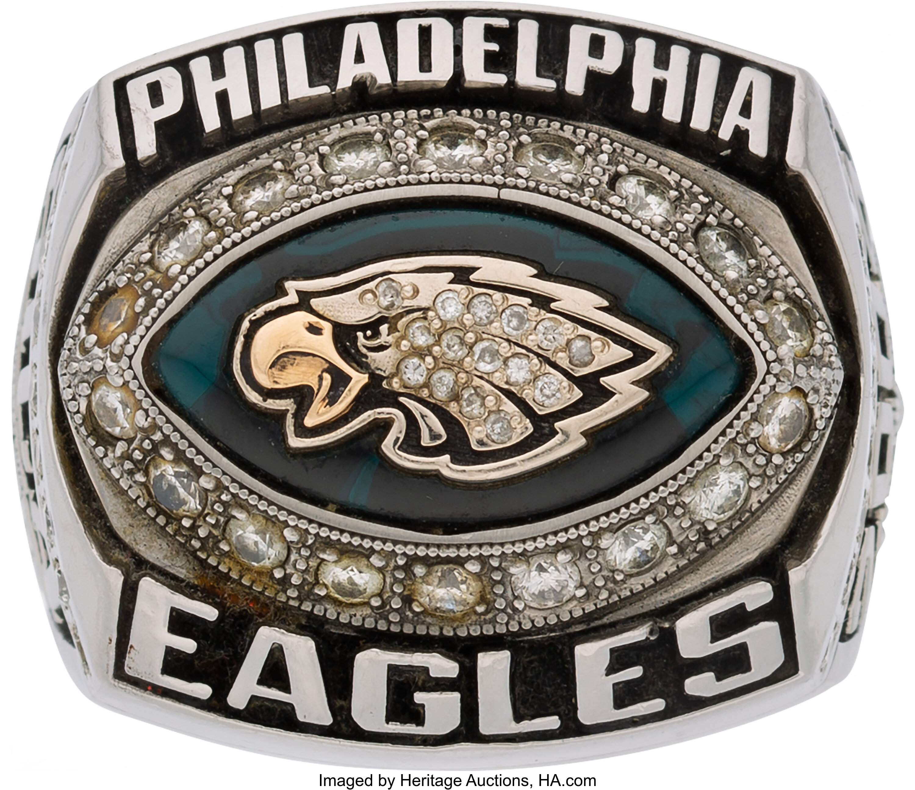 2004 Philadelphia Eagles NFC Championship Ring Presented to Staff, Lot  #81283