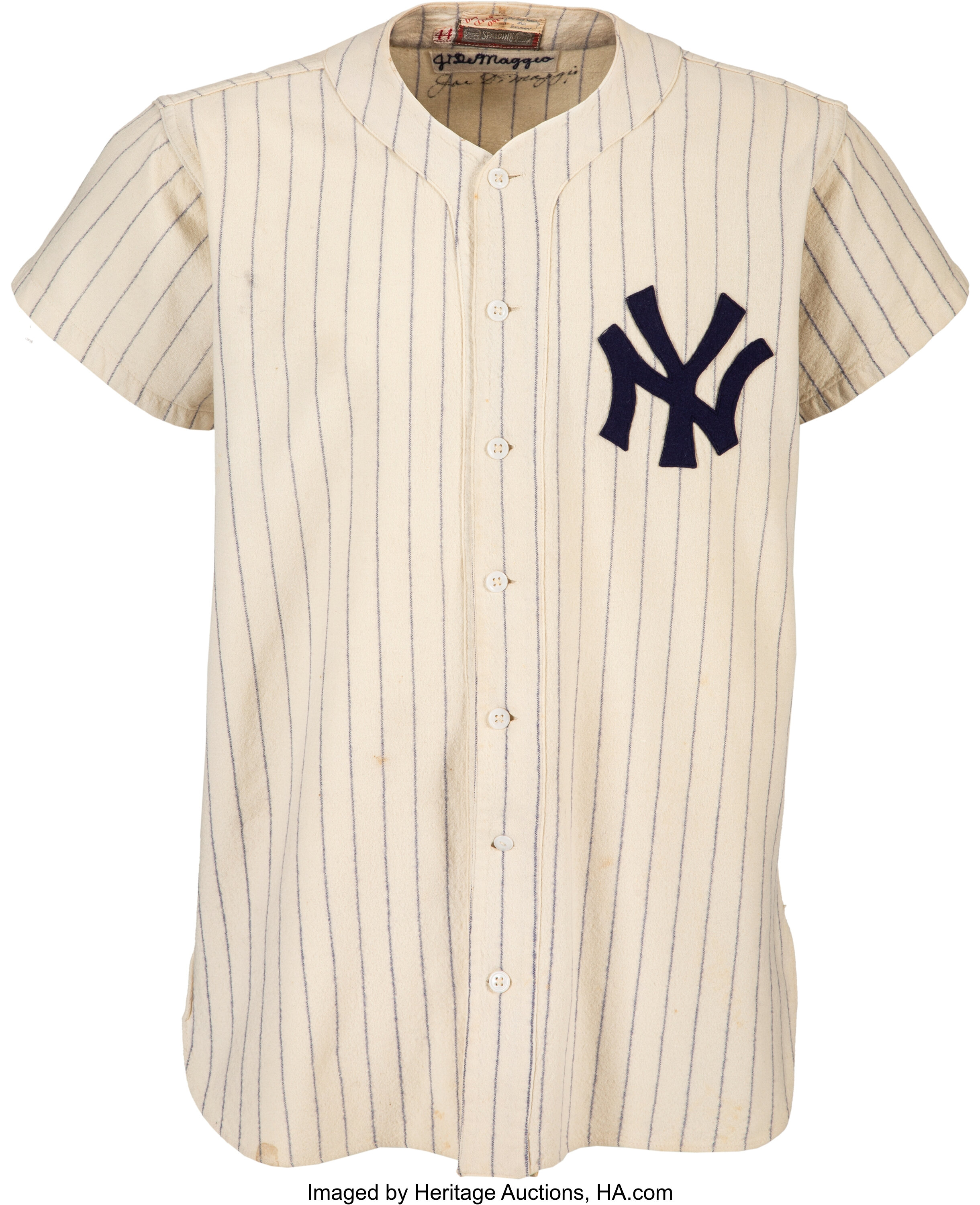 Joe Dimaggio Signed Authentic 1939 New York Yankees Game Model Jersey JSA  COA