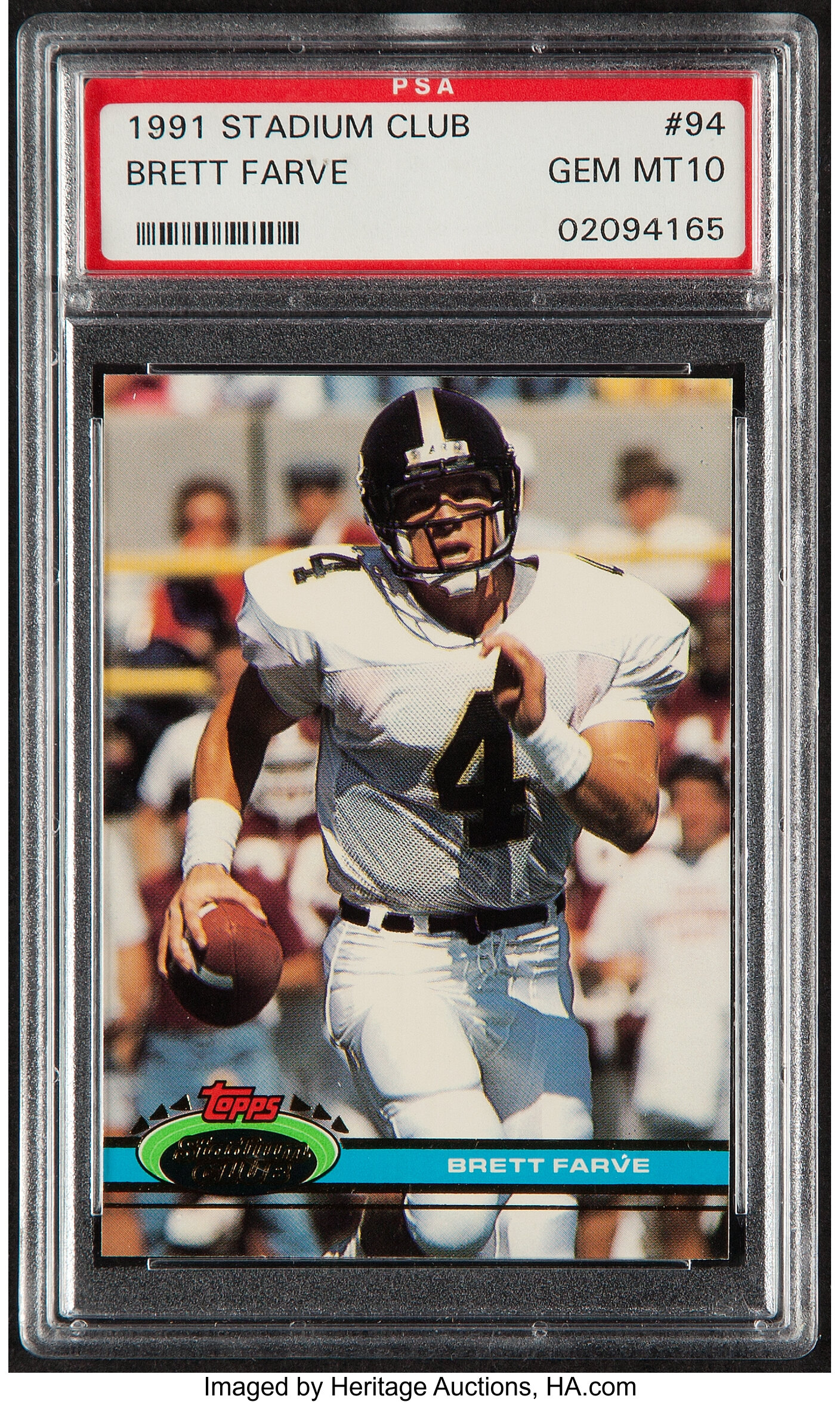 BRETT FAVRE 1991 Wild Card Draft Pick 10 Stripe PSA 8 - Blowout Cards Forums