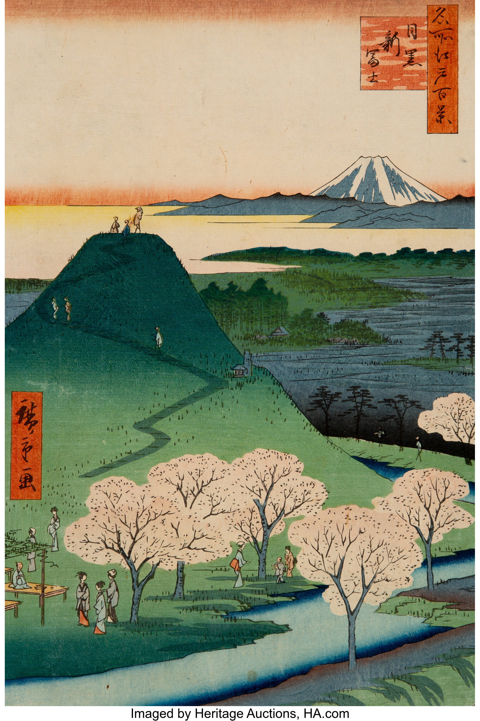 Utagawa Hiroshige I (Japanese, 1797-1858). 100 Famous Views of Edo