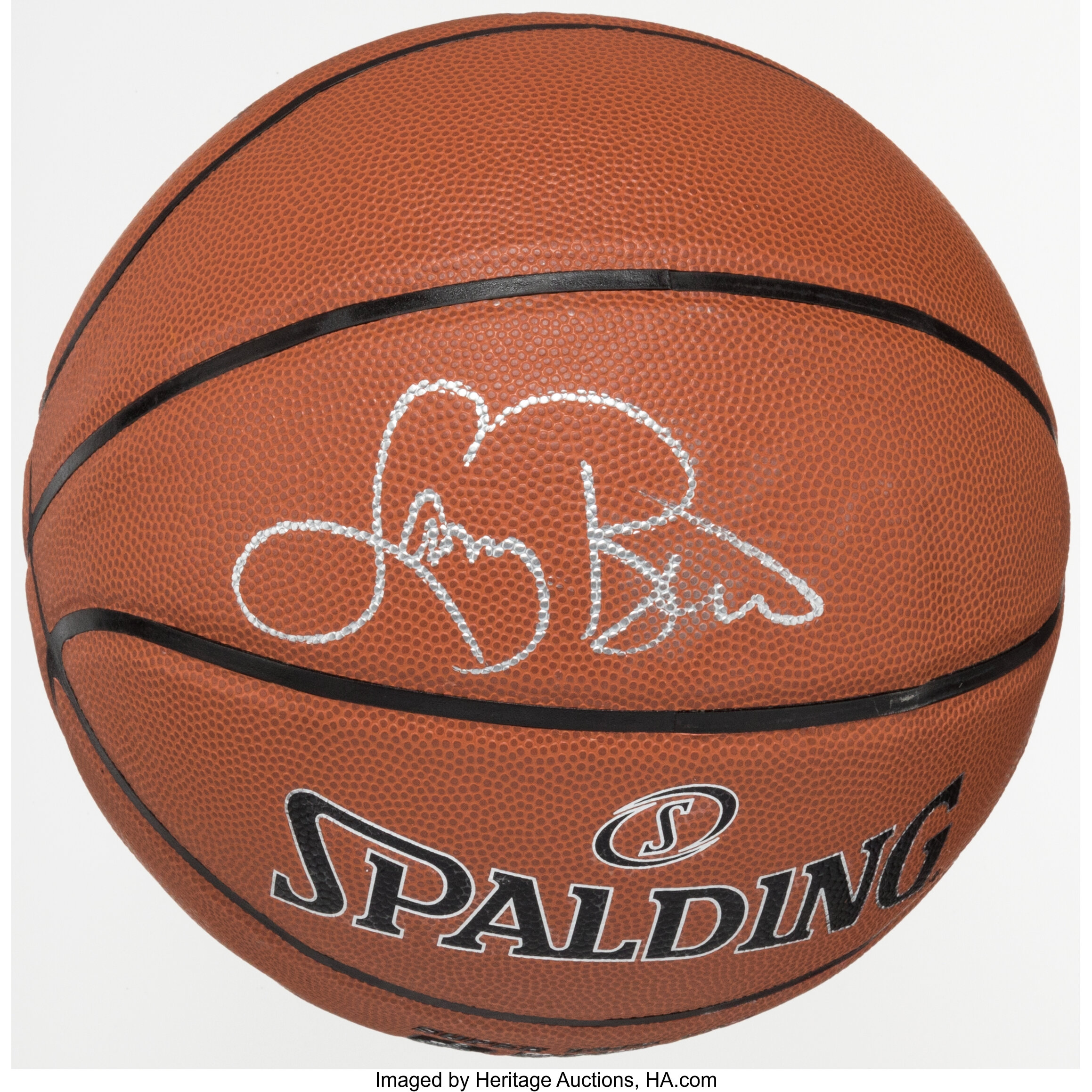 Larry Bird Single Signed Basketball. ... Basketball Collectibles | Lot ...