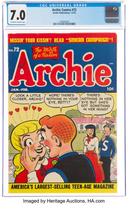 How Much Is Archie Comics #72 Worth? Browse Comic Prices | Heritage ...